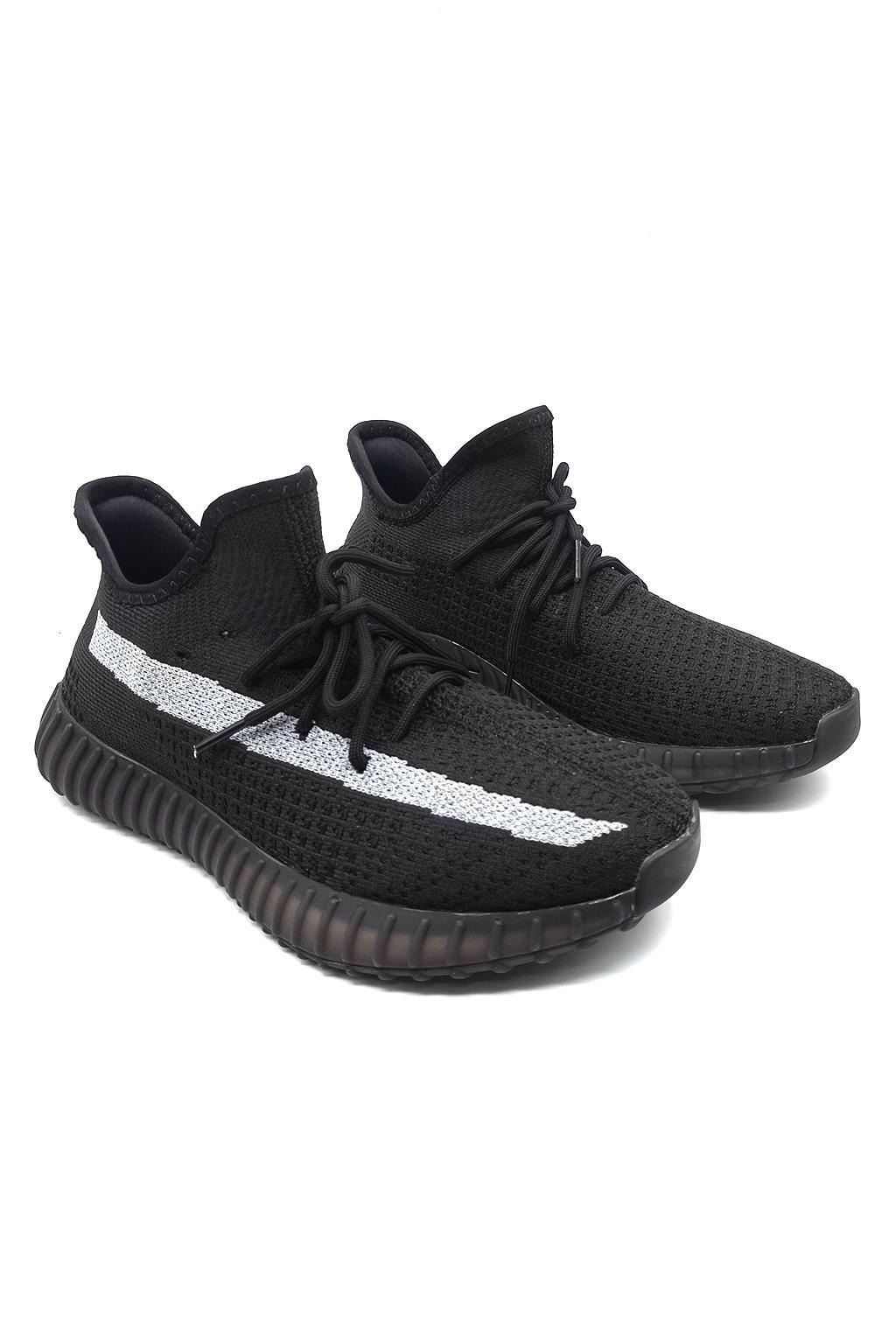 Black Deer Siyah Spor Unisex Reflektörlü Sneakers Antrenman Ayakkabı