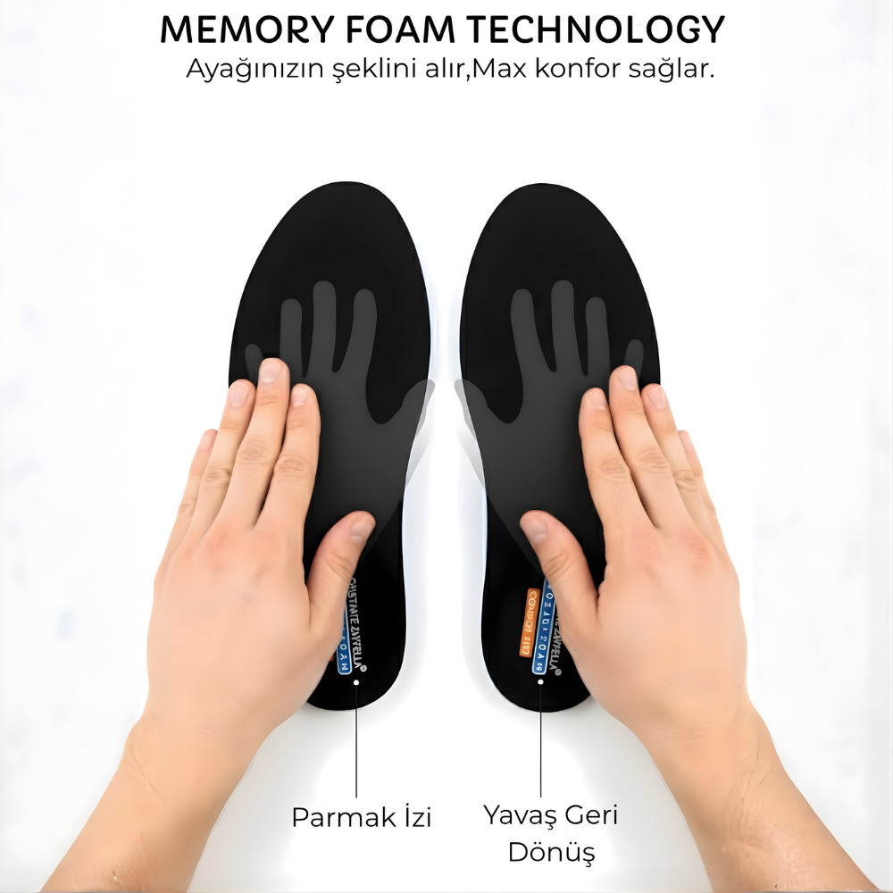 Comforstep Ortopedik Memory Tabanlık , Rahat Ayakkabı İç Tabanlık , Spor Ayakkabı Tabanlığı