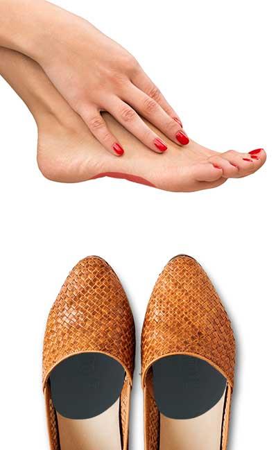 Deri Ön Pençe Destekleyici Numara Küçültme Ayakkabı Daraltma Pedi 1 Çift