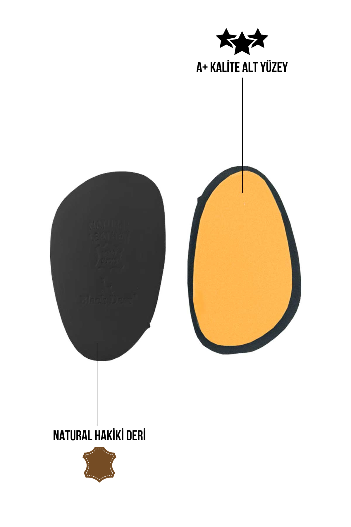 Deri Ön Pençe Destekleyici Numara Küçültme Ayakkabı Daraltma Pedi 1 Çift