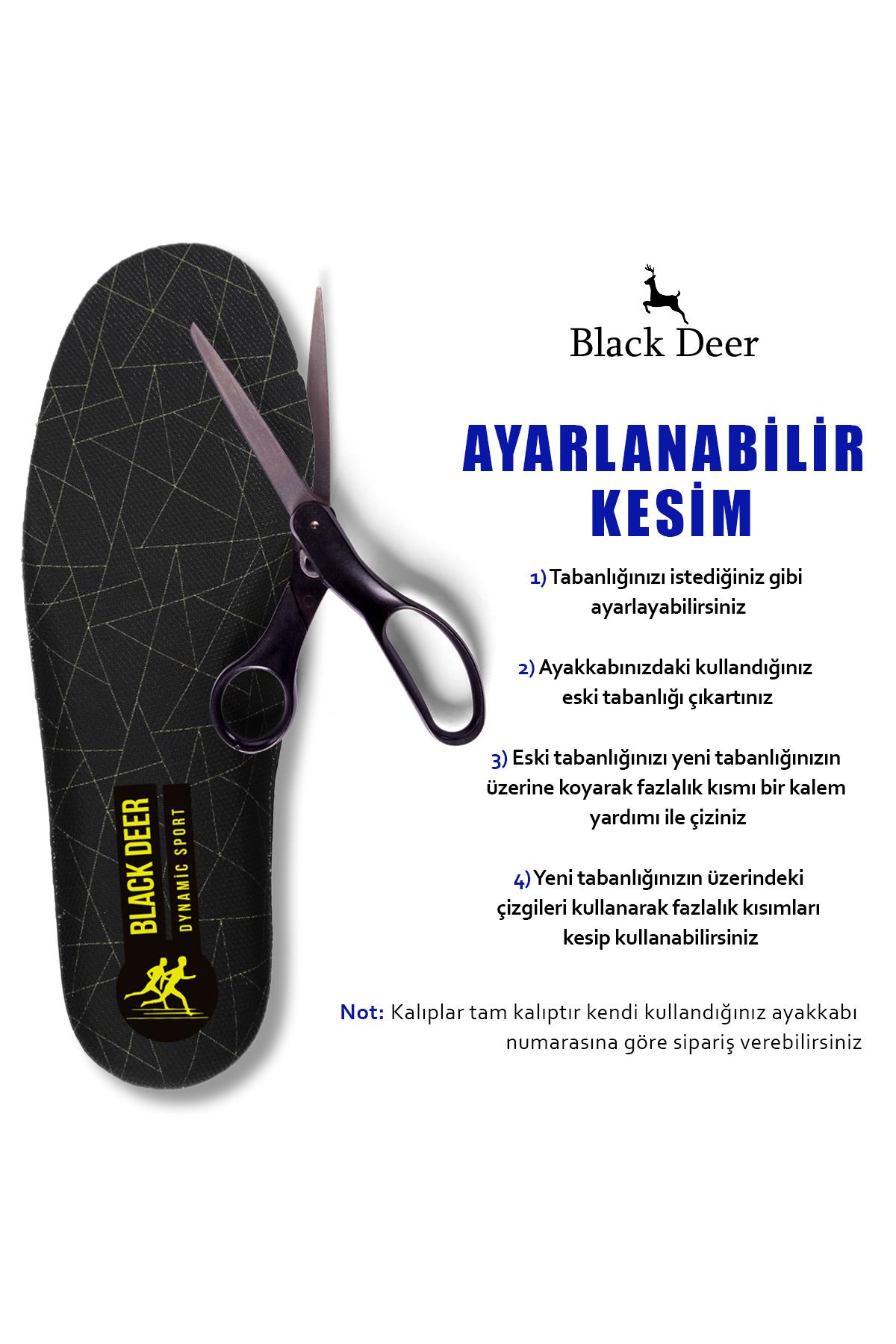 Dynamic Ayakkabı İç Tabanı ,Spor Tabanlık,Ayakkabı Tabanlığı,Erkek,Kadın,Siyah Triangle
