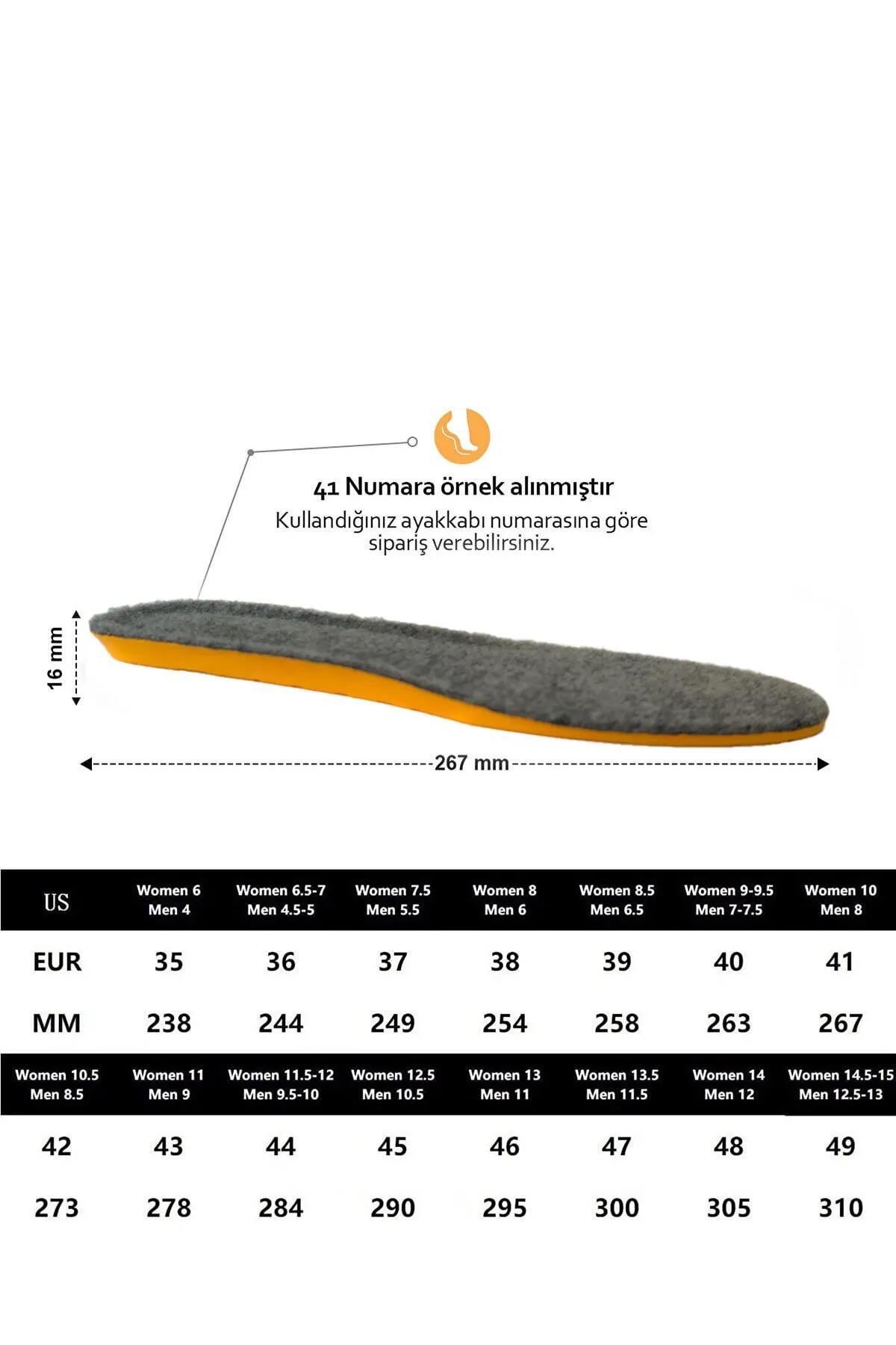 Kışlık Keçeli Sıcak Tutan Tabanlık 10'lu Paket Depremzedelere Özel