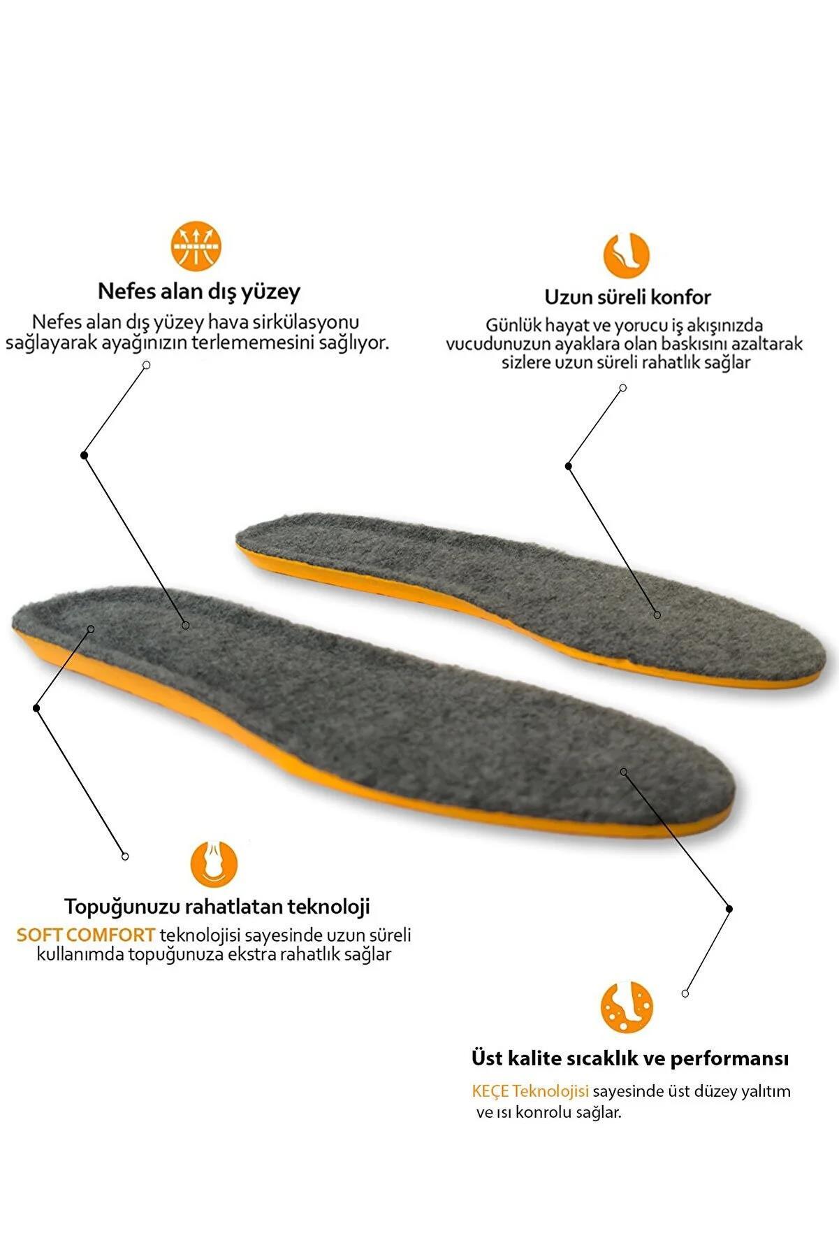 Kışlık Keçeli Sıcak Tutan Tabanlık 10'lu Paket Depremzedelere Özel