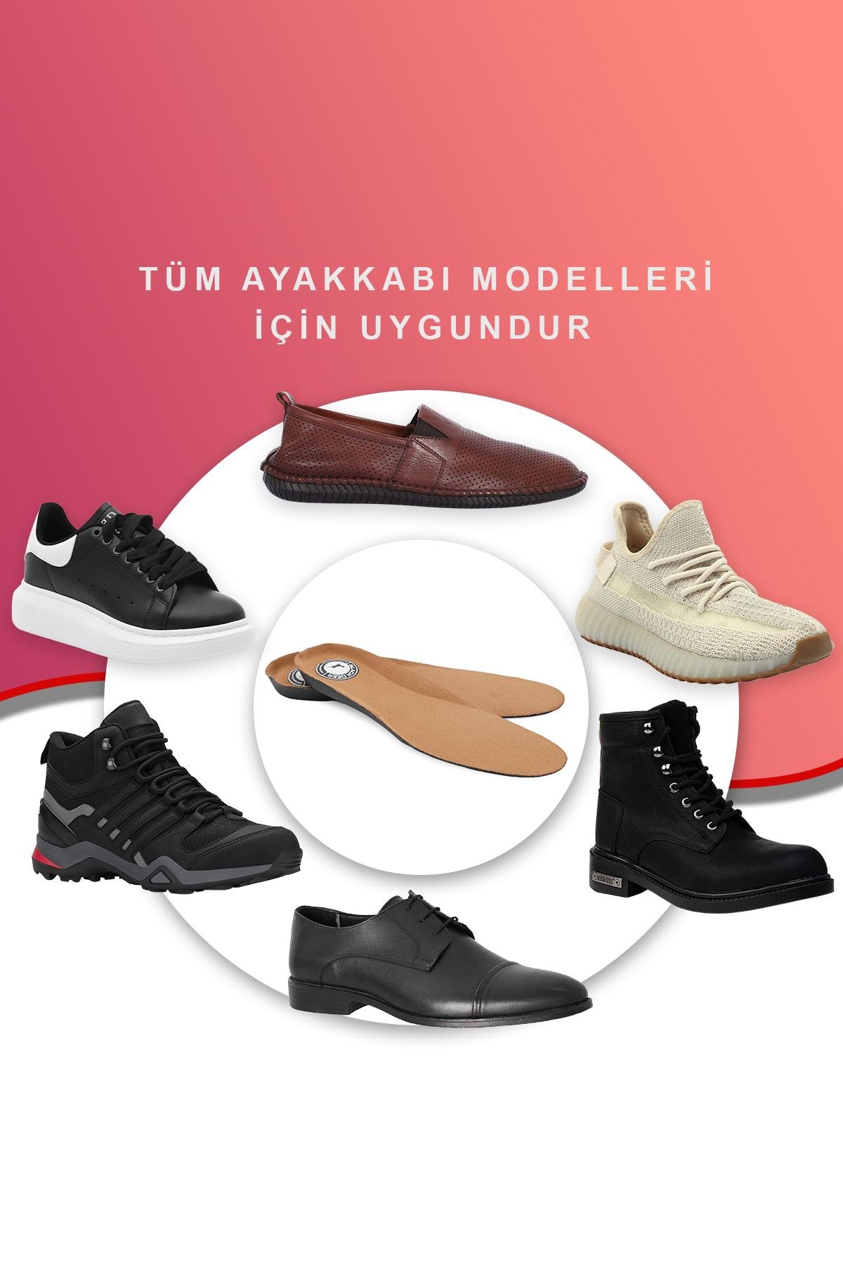 N20 Yumuşak Ortopedik Tabanlık,Rahat Tabanlık,Konfor Tabanı,Darbe Emici,Erkek,Kadın,Kahverengi