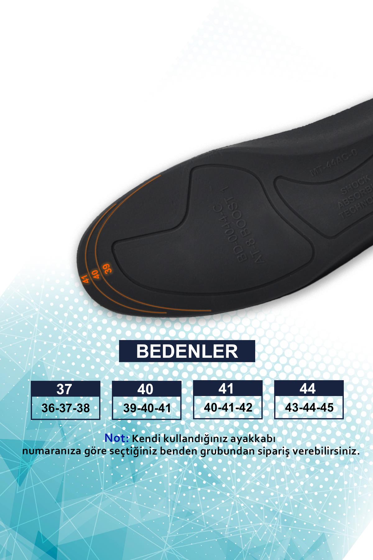 N20 Yumuşak Ortopedik Tabanlık,Rahat Tabanlık,Konfor Tabanı,Darbe Emici,İç Taban,Erkek,Kadın,Siyah