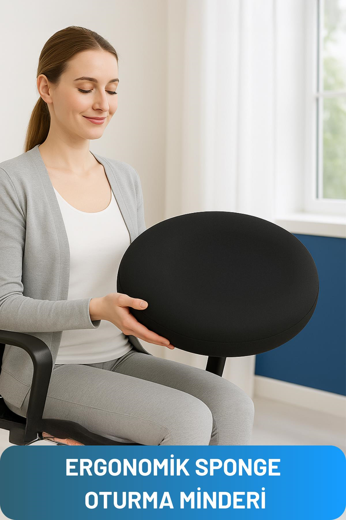 Oturma Simidi Sünger Hemoroid Basur Fistül Çatlak ve Oturma Bölgesi Sorunları İçin Minder