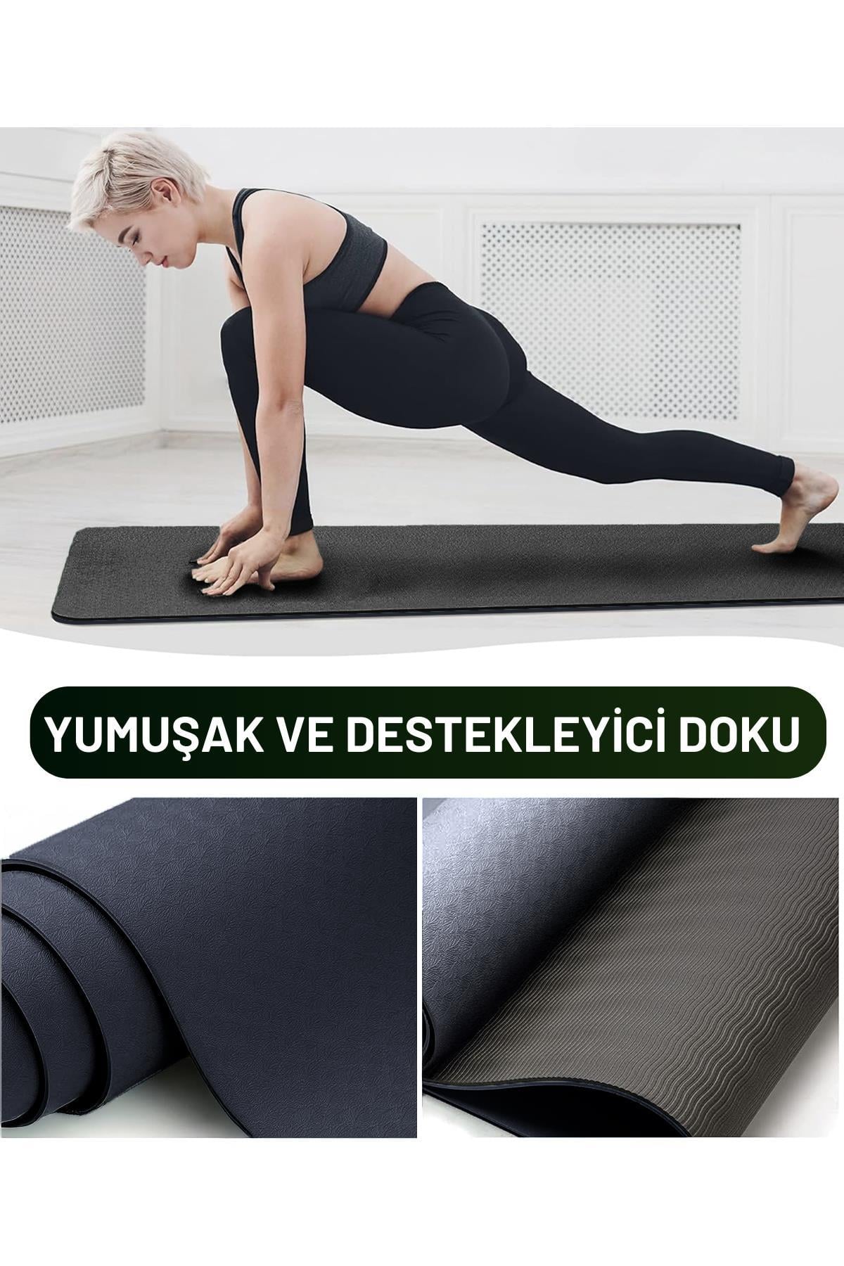 Premium Kaymaz Pilates ve Yoga Matı – Çift Yüzeyli, Ekstra Konforlu ve Dayanıklı