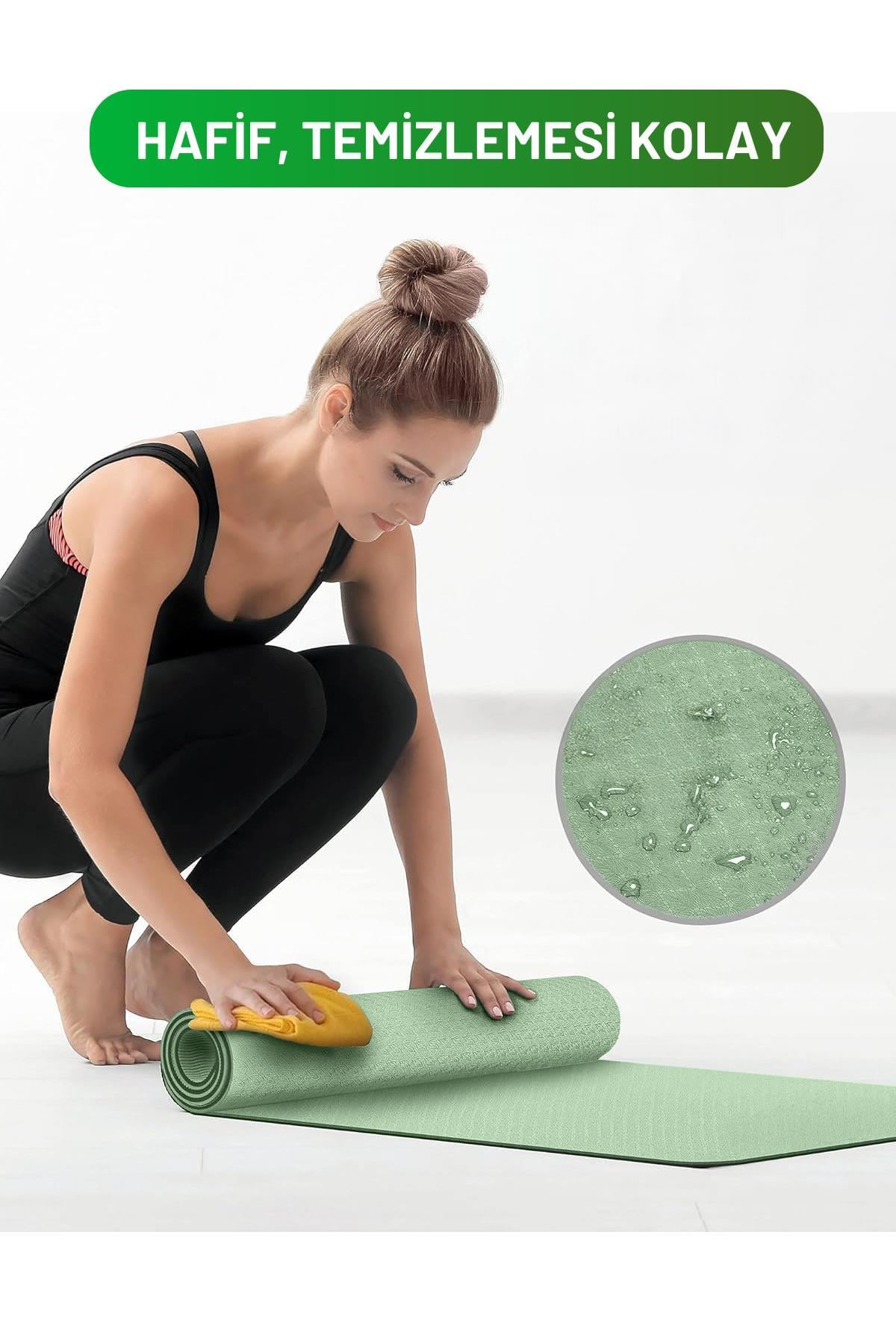 Premium Kaymaz Pilates ve Yoga Matı – Çift Yüzeyli, Ekstra Konforlu ve Dayanıklı