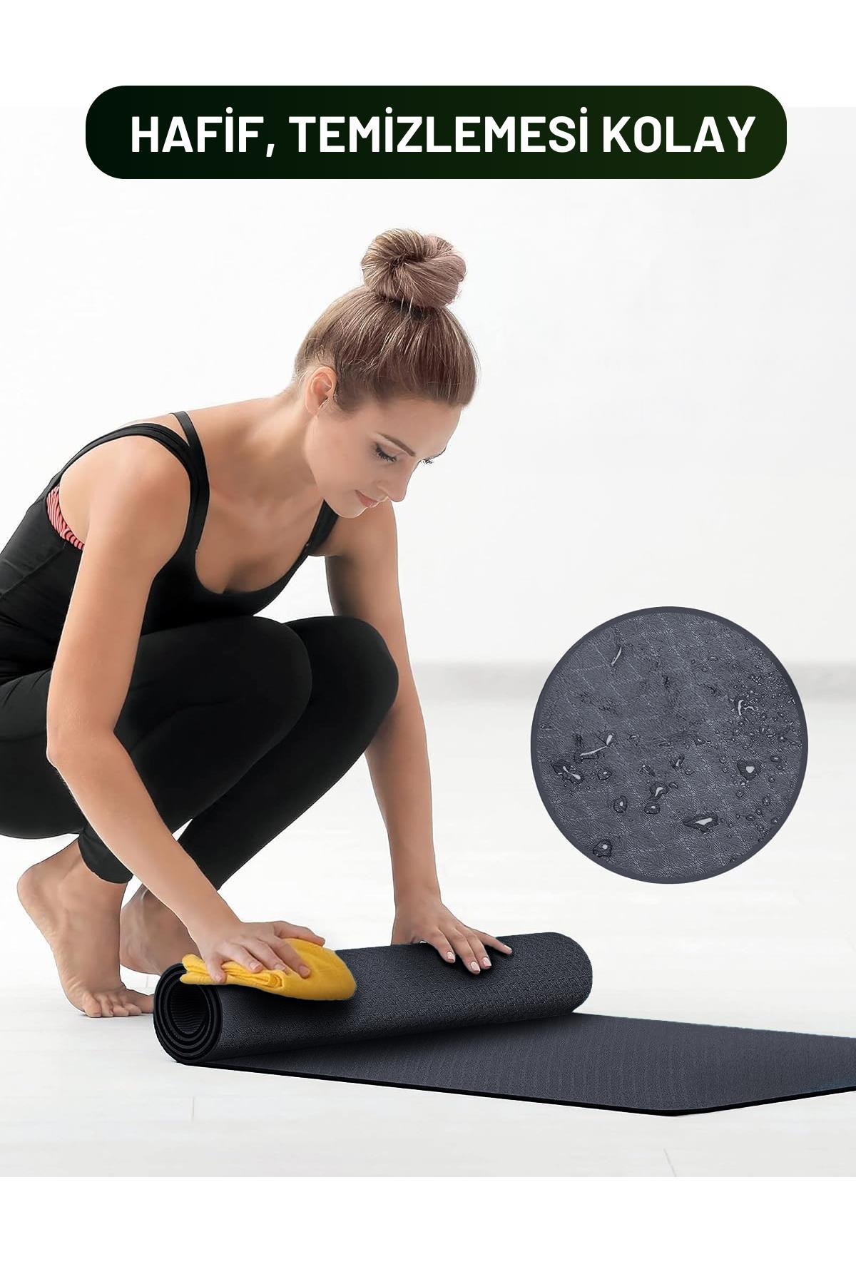 Premium Kaymaz Pilates ve Yoga Matı – Çift Yüzeyli, Ekstra Konforlu ve Dayanıklı