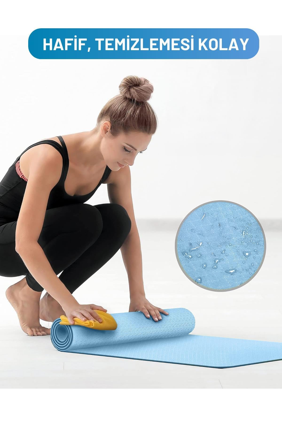 Premium Kaymaz Pilates ve Yoga Matı – Çift Yüzeyli, Ekstra Konforlu ve Dayanıklı