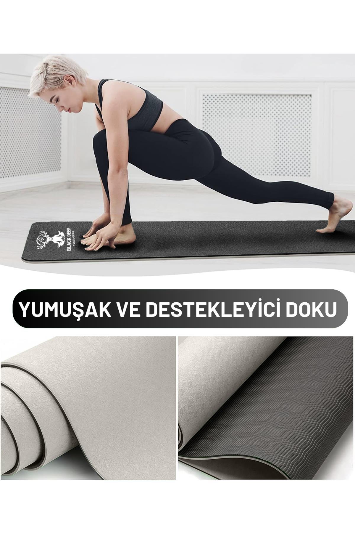 Premium Kaymaz Pilates ve Yoga Matı – Çift Yüzeyli, Ekstra Konforlu ve Dayanıklı