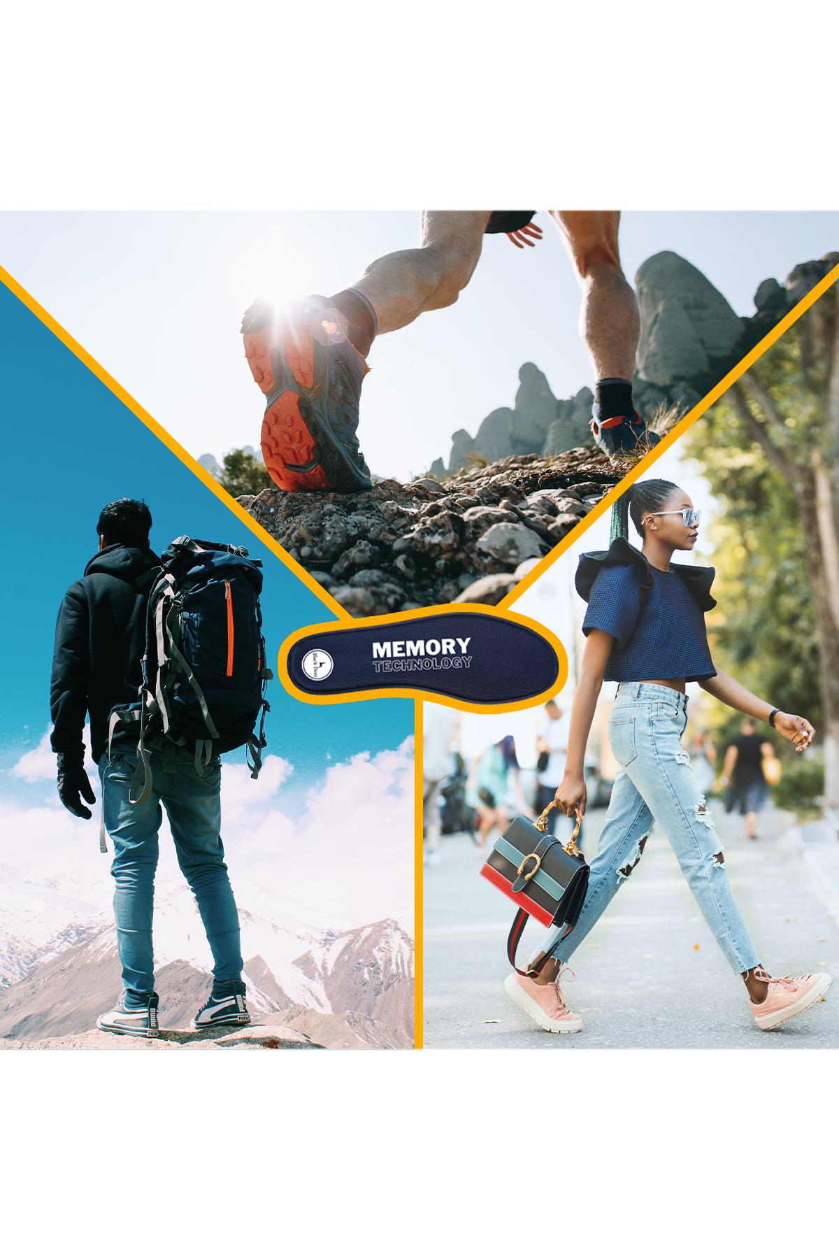 Q90 Memory Foam Spor Ayakkabı İç Tabanlık,Yumuşak Ortopedik Tabanı,Rahat Taban,Erkek,Kadın,LACİVERT