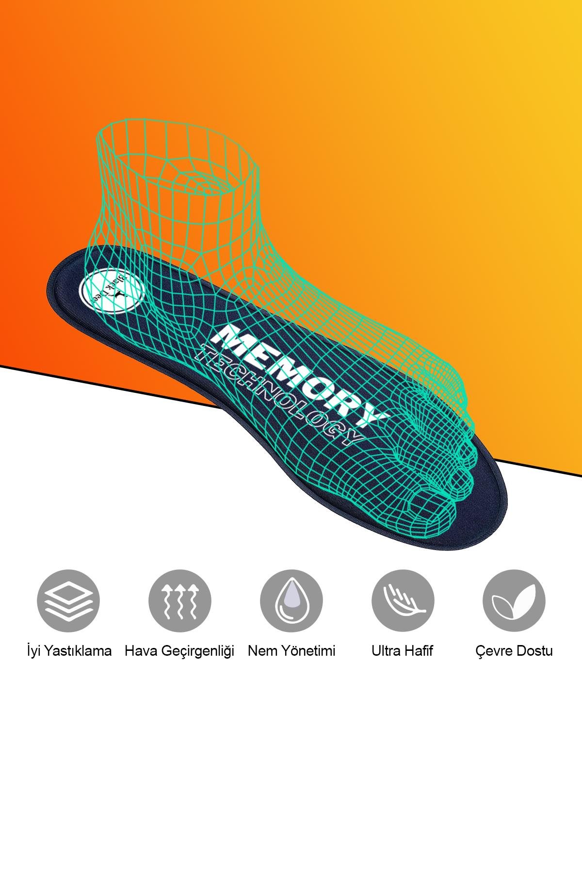 Q90 Memory Foam Spor Ayakkabı İç Tabanlık,Yumuşak Ortopedik Tabanı,Rahat Taban,Erkek,Kadın,LACİVERT