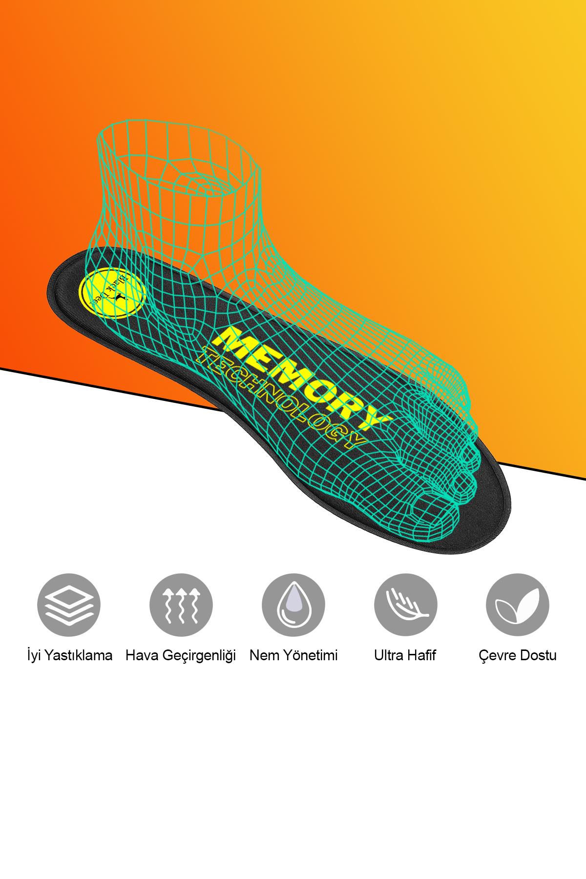 Q90 Memory Foam Spor Ayakkabı İç Tabanlık,Yumuşak Ortopedik Tabanı,Rahat Tabanlık,Erkek,Kadın,SİYAH