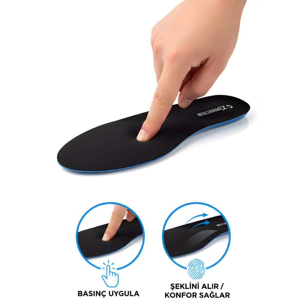RelaxStep Ortopedik Memory Tabanlık , Rahat Ayakkabı İç Tabanlık , Spor Ayakkabı Tabanlığı