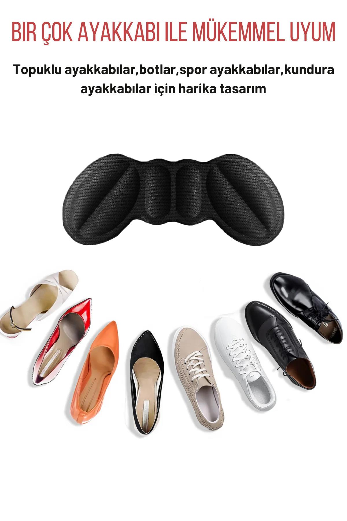 T20 Ayakkabı Topuk Vurma Önleyici Ve Daraltma Pedi Ayakkabı Topuk Koruyucu Aparat 2 Çift