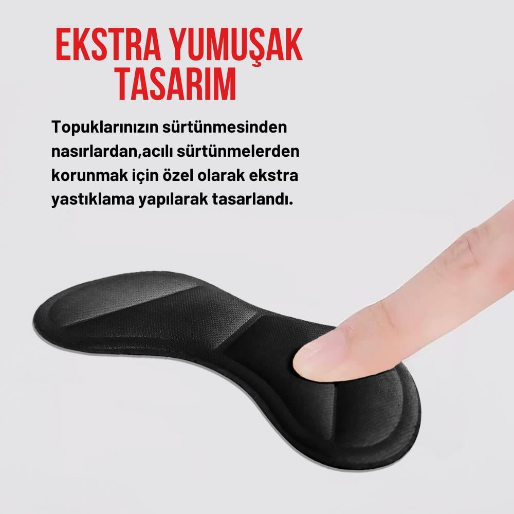 T30 Ayakkabı Topuk Vurma Önleyici Ve Daraltma Pedi Ayakkabı Topuk Koruyucu Aparat 2 Çift