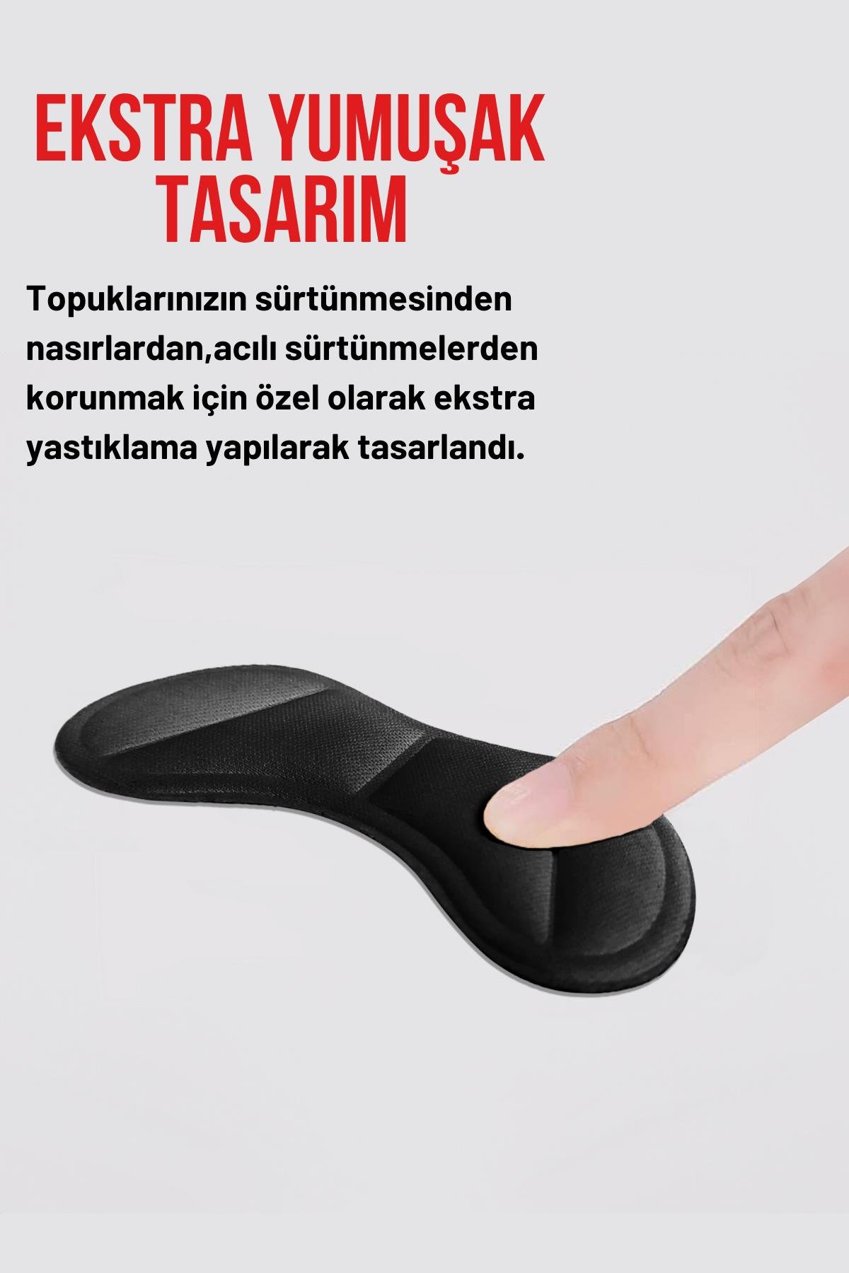 T30 Ayakkabı Topuk Vurma Önleyici Ve Daraltma Pedi Ayakkabı Topuk Koruyucu Aparat 2 Çift