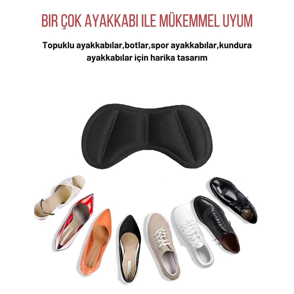 T30 Ayakkabı Topuk Vurma Önleyici Ve Daraltma Pedi Ayakkabı Topuk Koruyucu Aparat 2 Çift