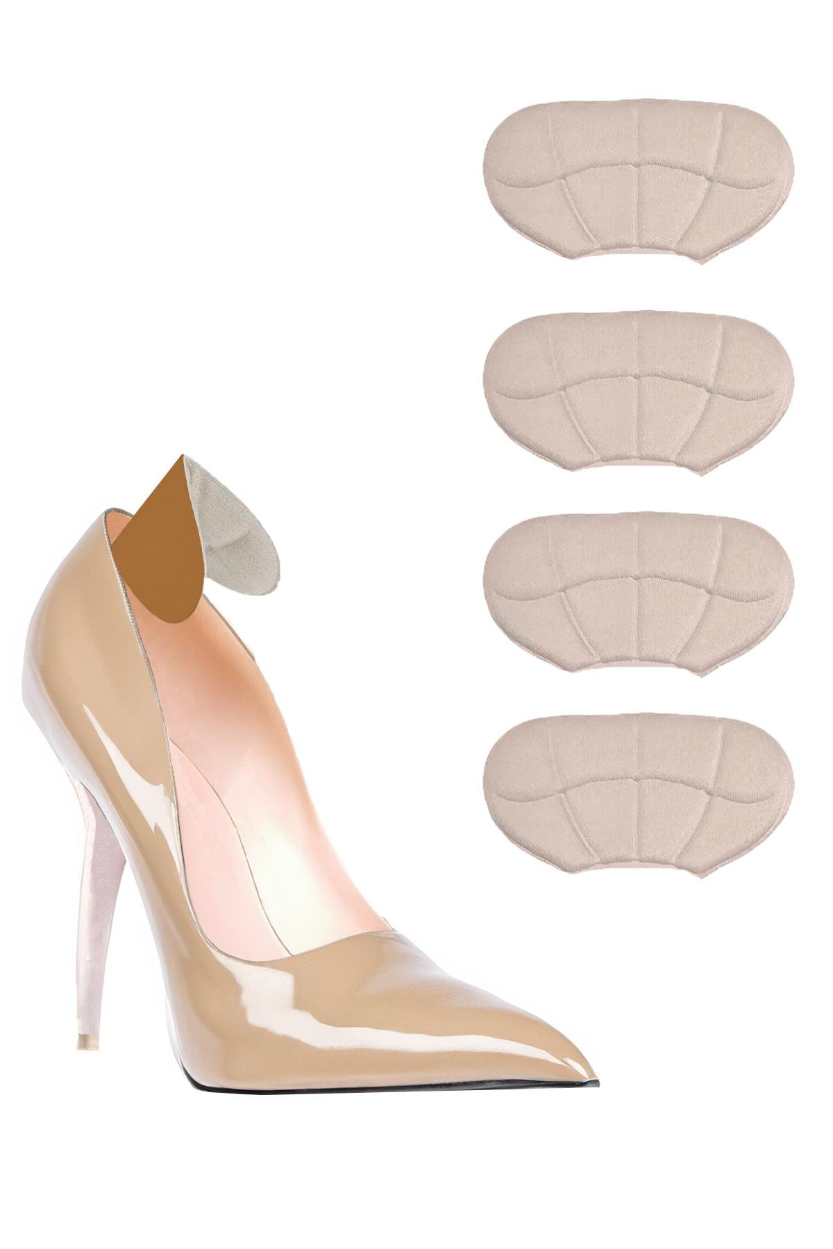 T40 Ayakkabı Topuk Vurma Önleyici Ve Daraltma Pedi Ayakkabı Topuk Koruyucu Aparat 2 Çift