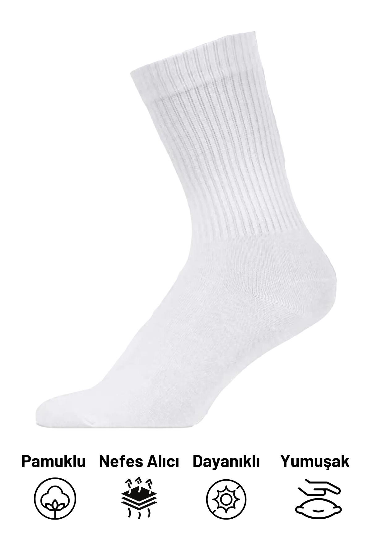 Tenis Çorabı Kolej Çorap Unisex 2 Adet