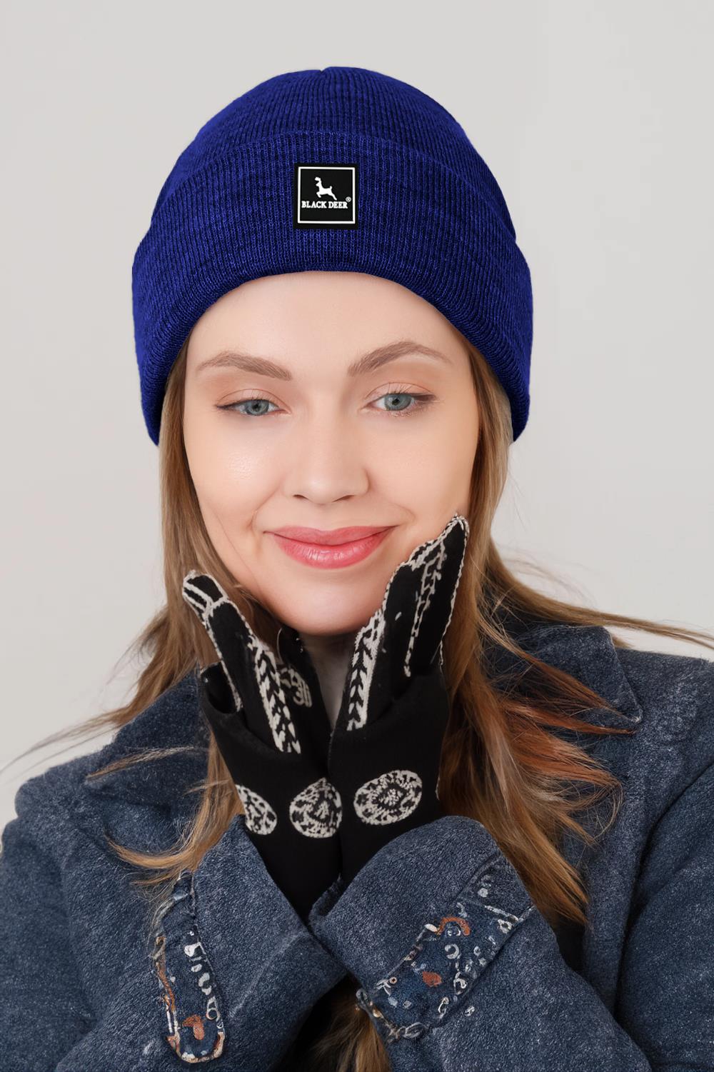Unisex Kışlık Bere Şapka Düz Logolu Yumuşak Triko Basic Akrilik Beanie