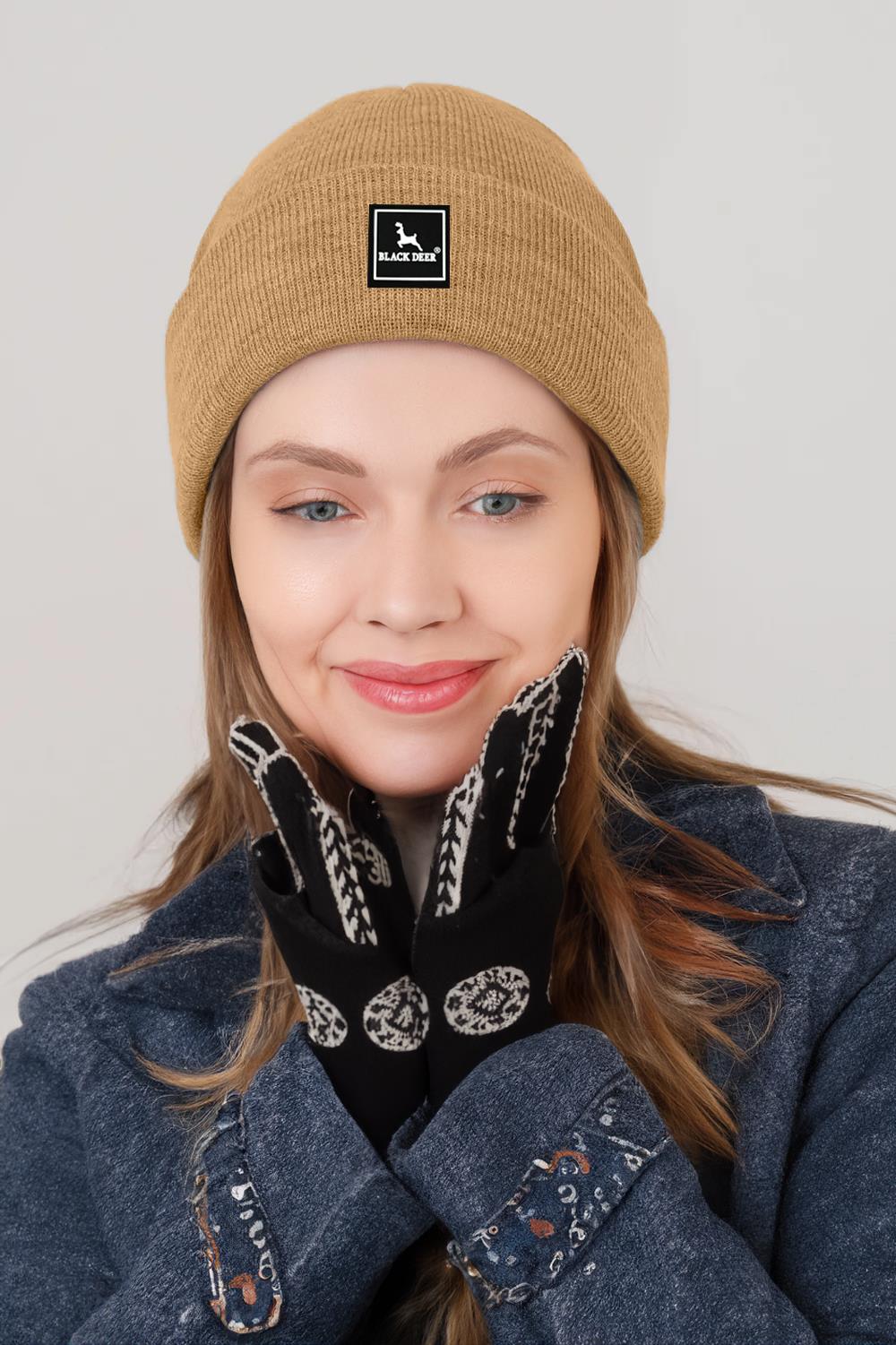 Unisex Kışlık Bere Şapka Düz Logolu Yumuşak Triko Basic Akrilik Beanie