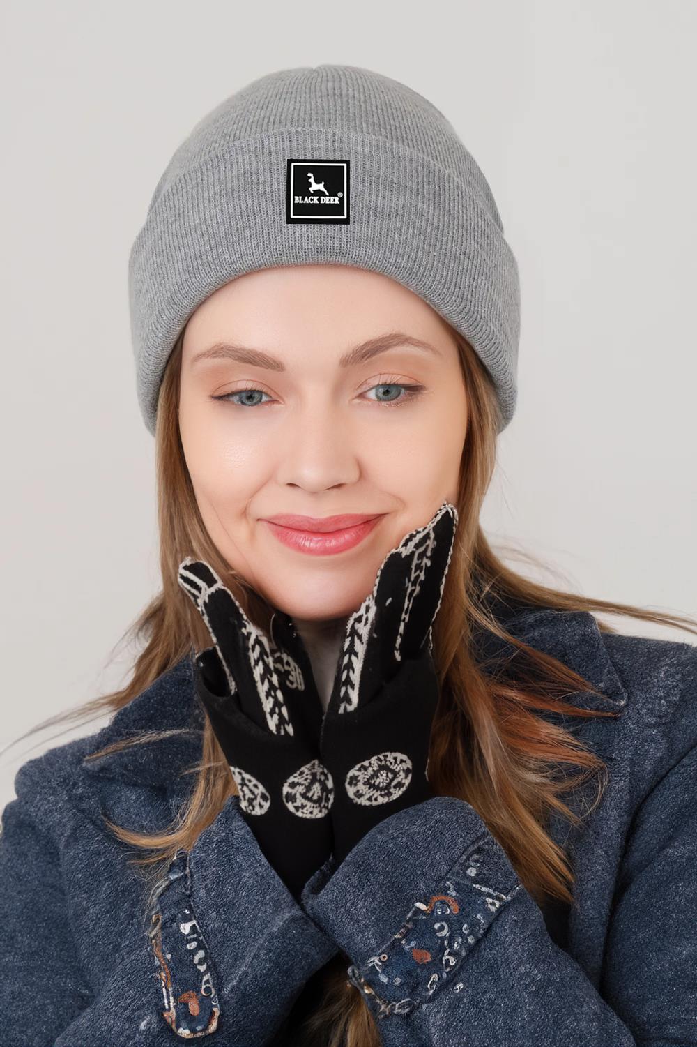 Unisex Kışlık Bere Şapka Düz Logolu Yumuşak Triko Basic Akrilik Beanie