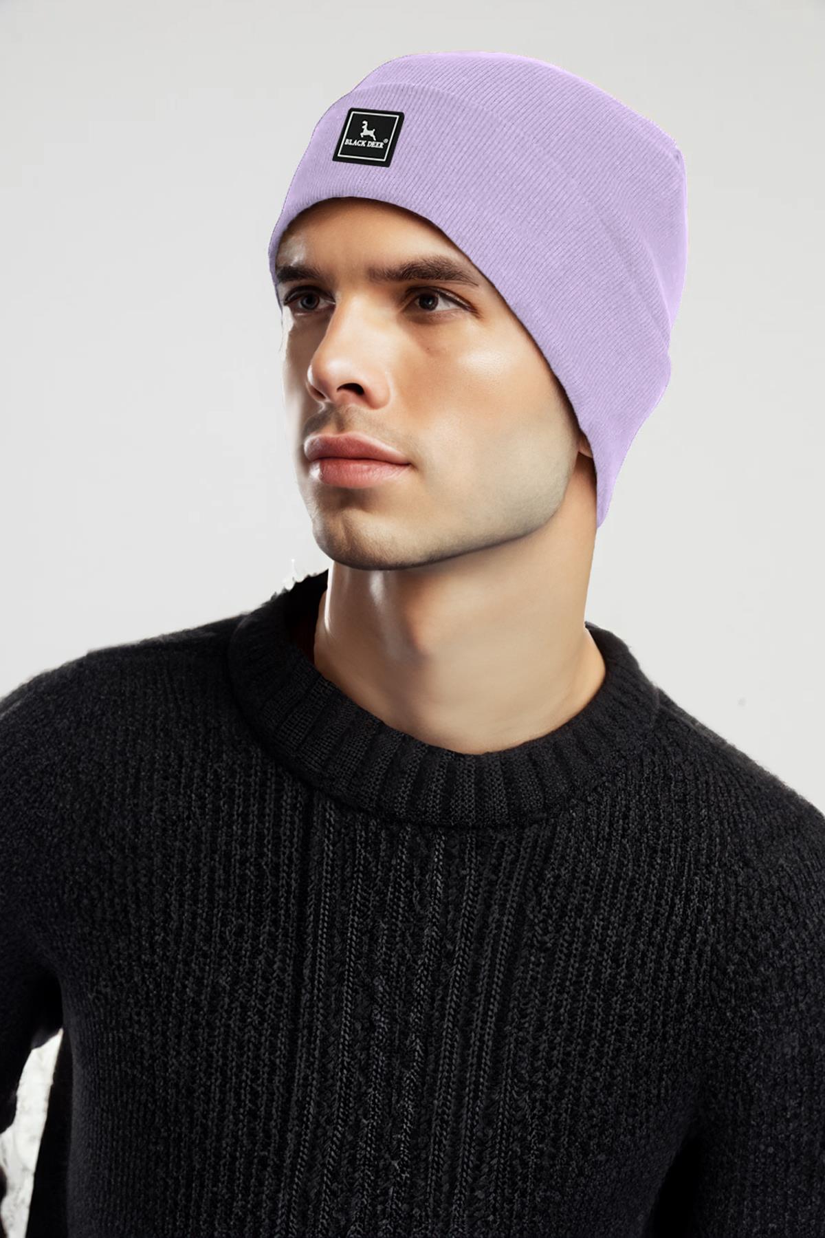 Unisex Kışlık Bere Şapka Düz Logolu Yumuşak Triko Basic Akrilik Beanie