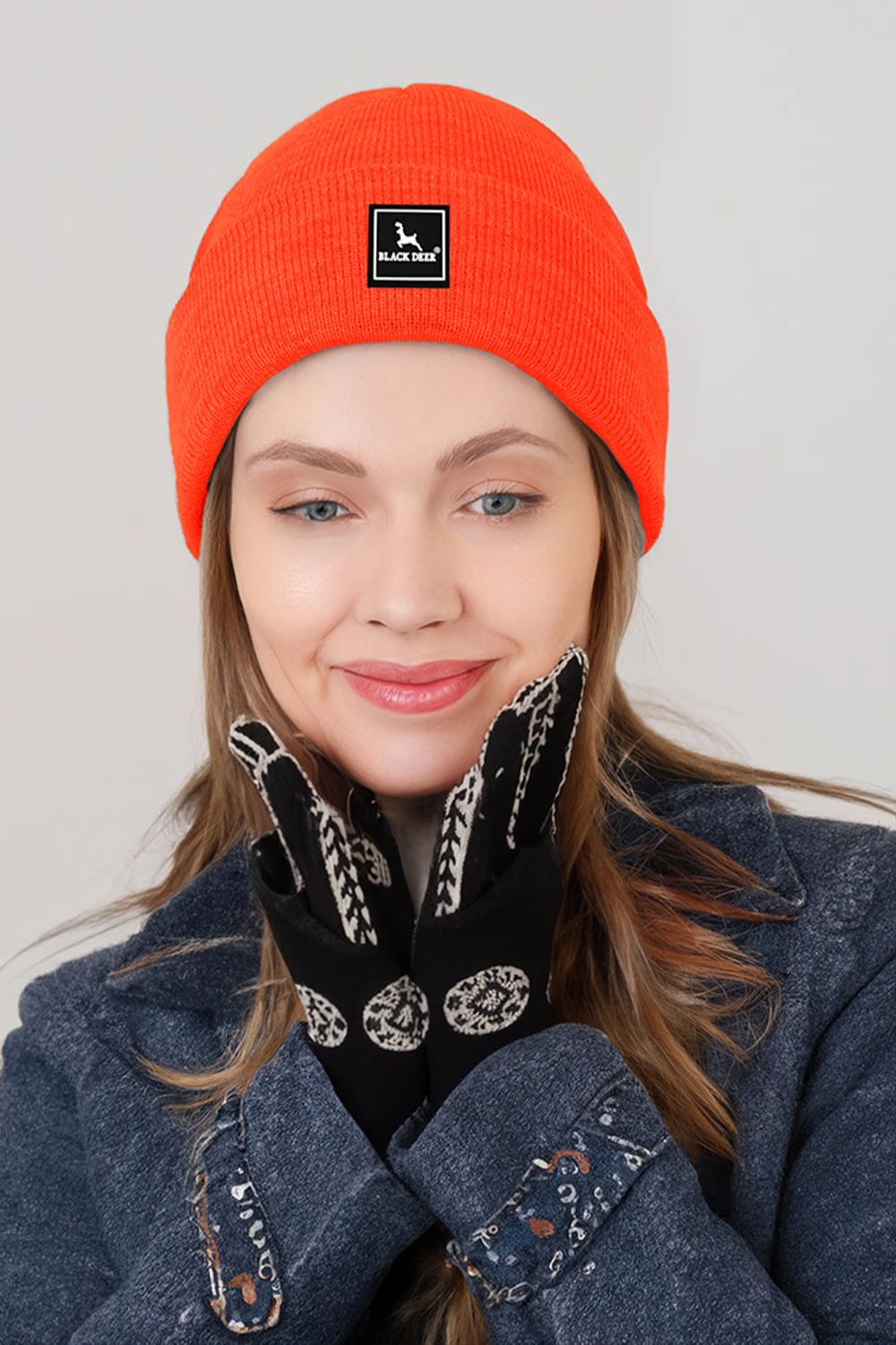 Unisex Kışlık Bere Şapka Düz Logolu Yumuşak Triko Basic Akrilik Beanie