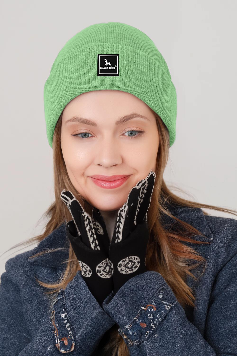 Unisex Kışlık Bere Şapka Düz Logolu Yumuşak Triko Basic Akrilik Beanie