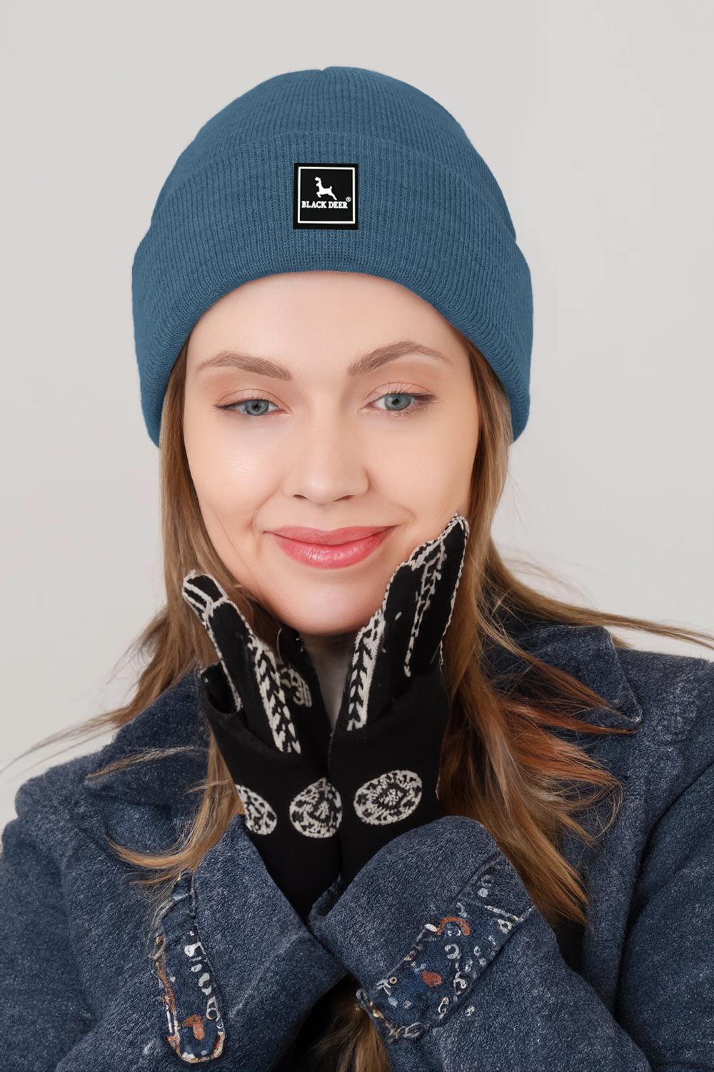 Unisex Kışlık Bere Şapka Düz Logolu Yumuşak Triko Basic Akrilik Beanie