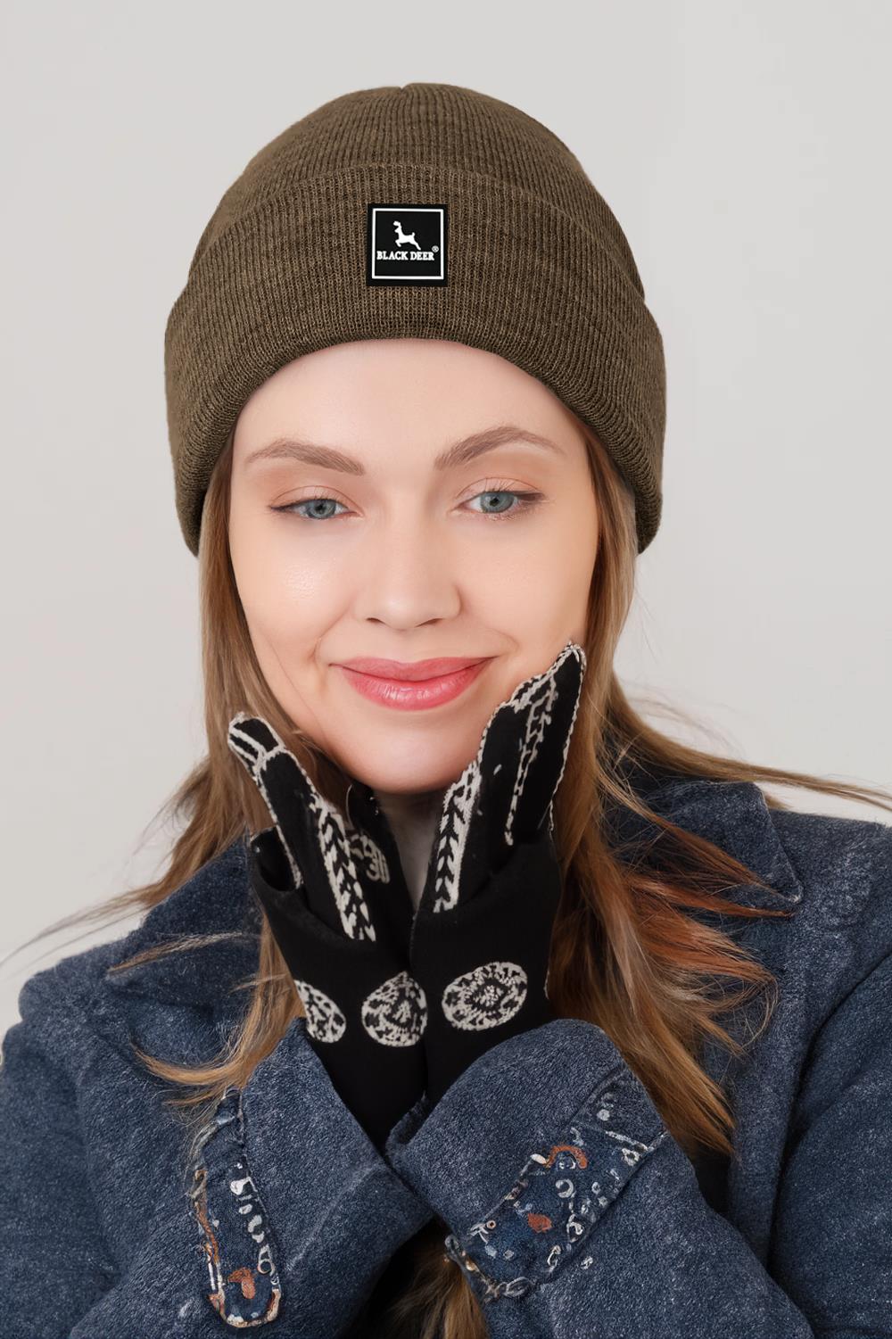 Unisex Kışlık Bere Şapka Düz Logolu Yumuşak Triko Basic Akrilik Beanie