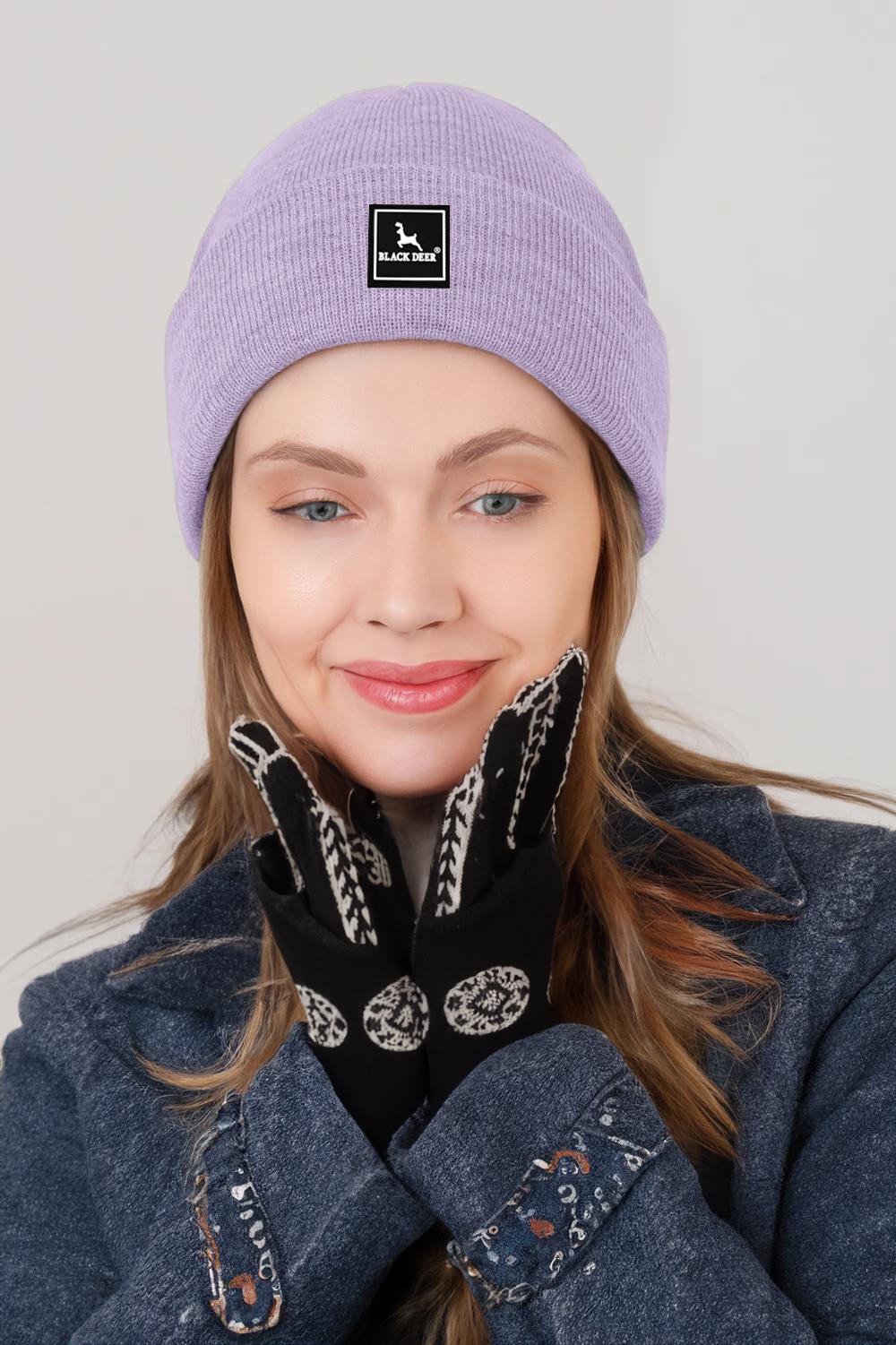 Unisex Kışlık Bere Şapka Düz Logolu Yumuşak Triko Basic Akrilik Beanie