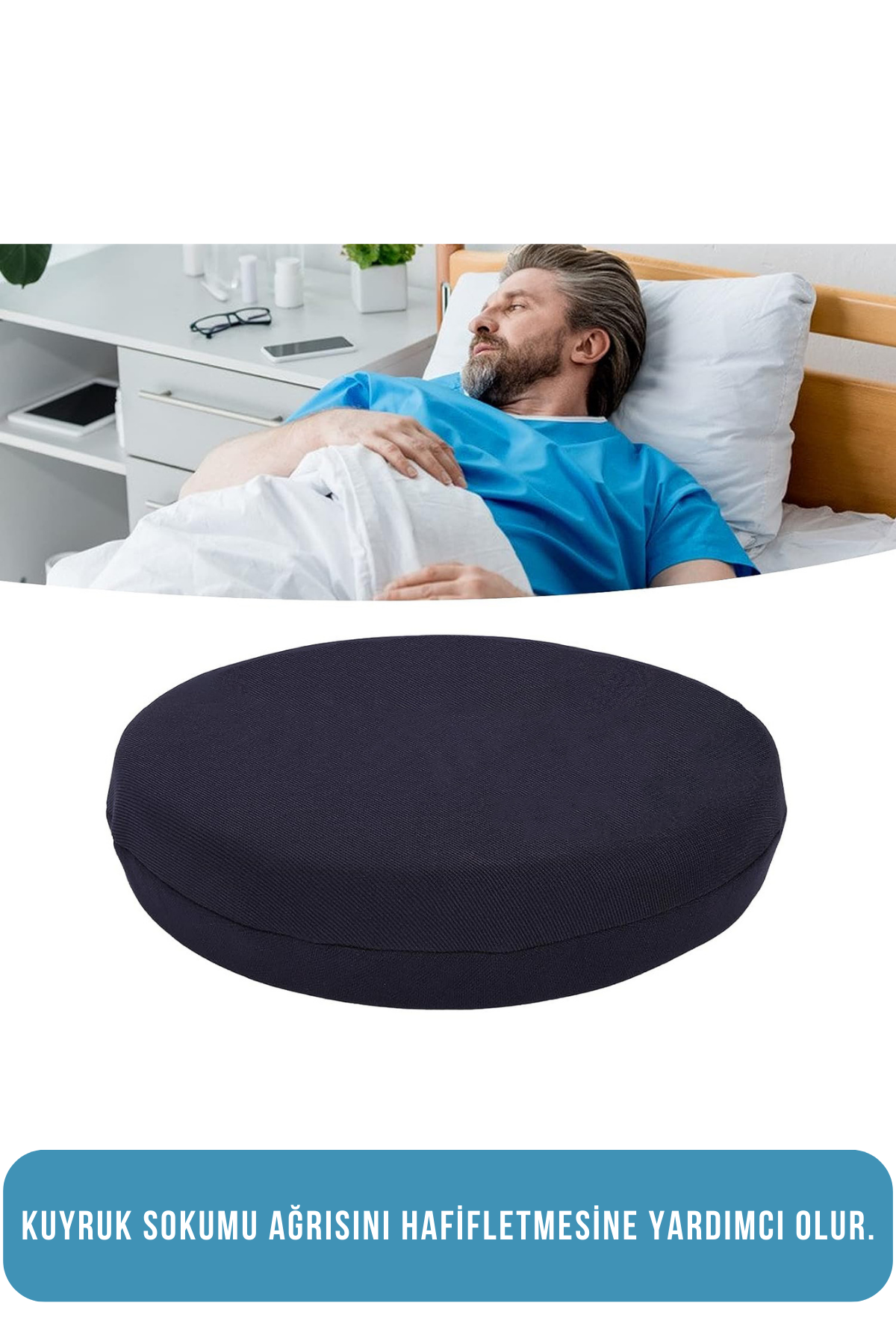 Visco Oturma Simidi Hemoroid Basur Fistül Çatlak ve Oturma Bölgesi Sorunları İçin Minder