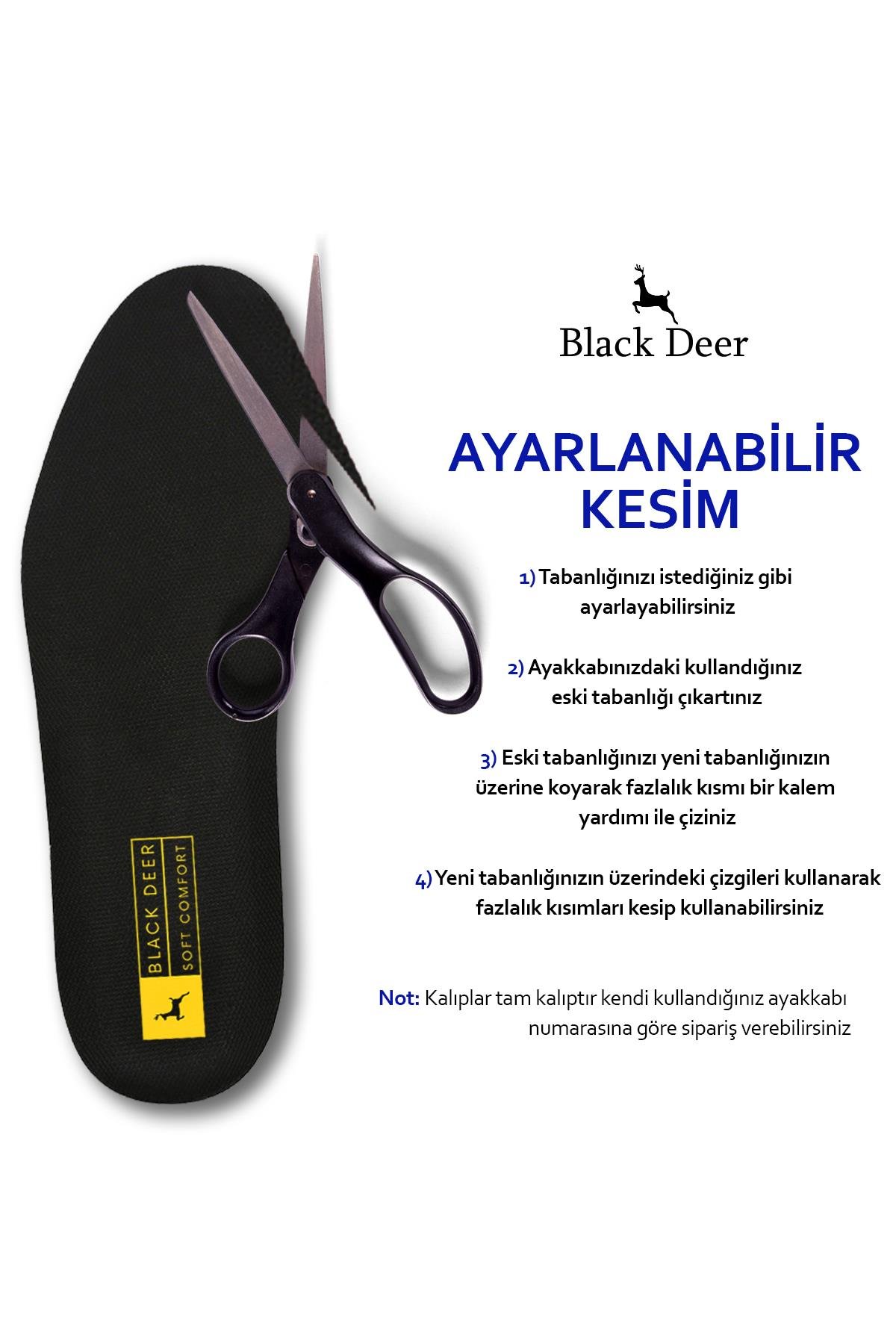 X15 Yumuşak Ortopedik Tabanlık,Rahat Tabanlık,Konfor Tabanı,Spor Tabanlığı,İç Taban,Kadın,Erkek,Siyah