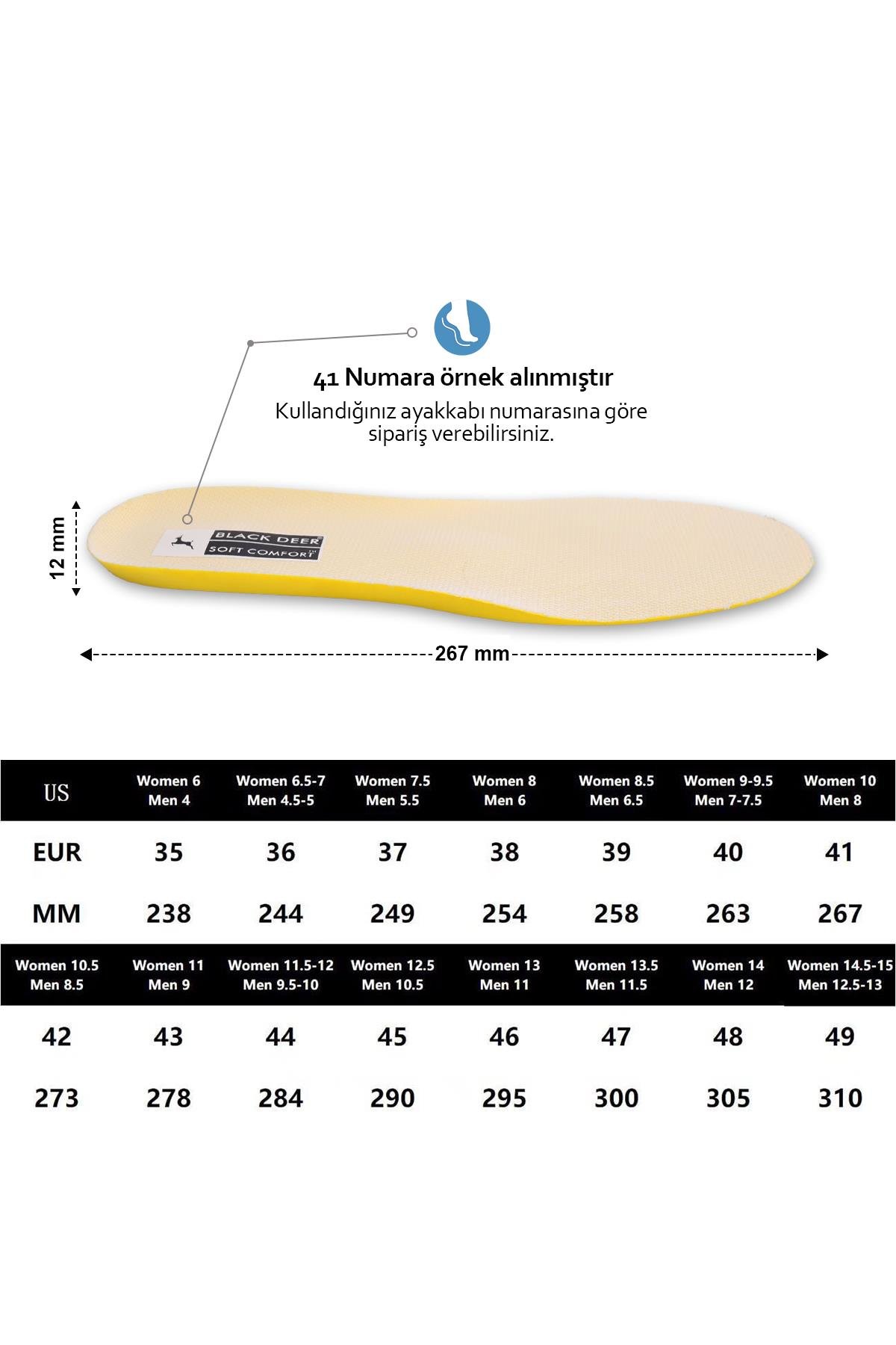 X15 Yumuşak Ortopedik Tabanlık,Rahat Tabanlık,Konfor Tabanı,Spor Tabanlığı,Kadın,Erkek,Beyaz