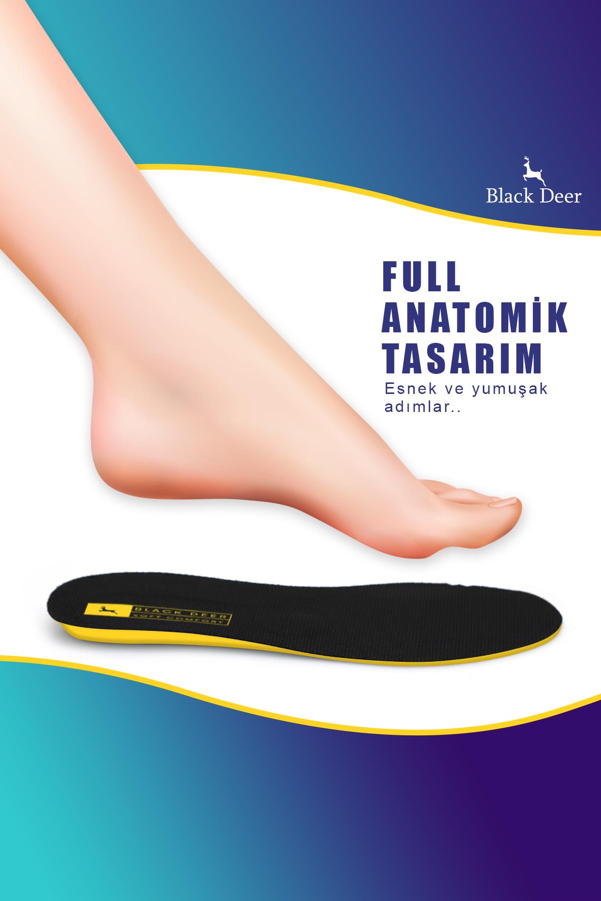 X15 Yumuşak Ortopedik Tabanlık,Rahat Tabanlık,Konfor Tabanı,Spor Tabanlığı,İç Taban,Kadın,Erkek,Siyah