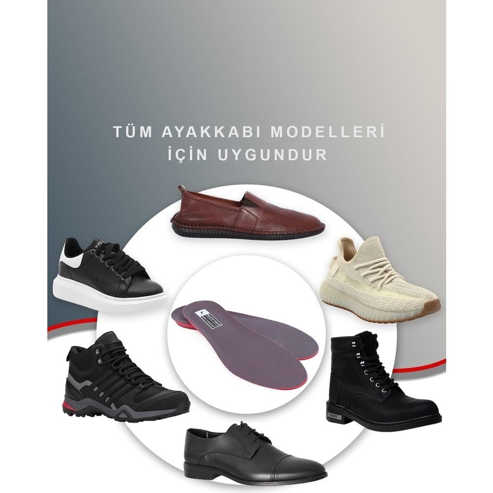 X45 Yumuşak Ortopedik Tabanlık,Rahat Tabanlık,Konfor Tabanı,Spor Tabanlığı,Erkek,Kadın,Gri