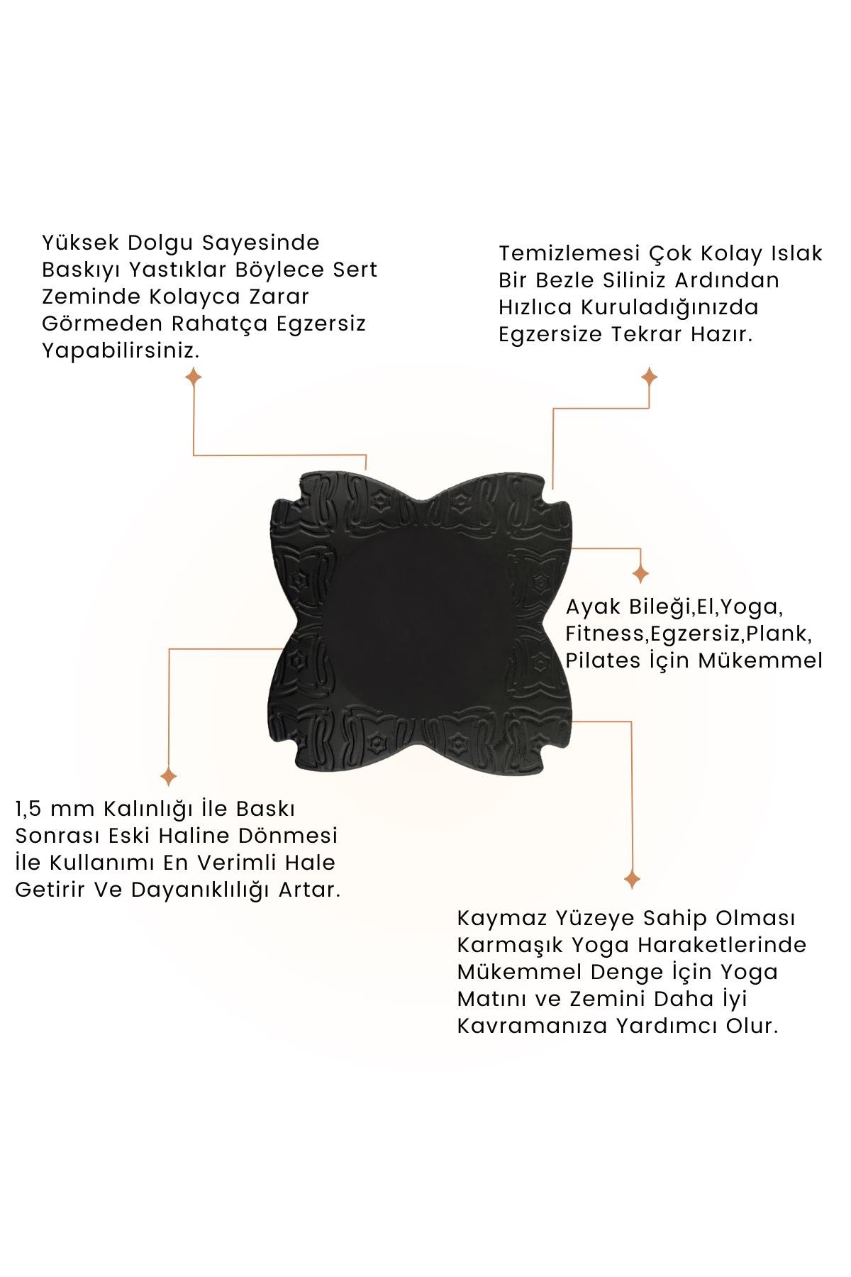 Yoga Pedi Yoga Diz Yastığı Antrenman Matı Yoga Yastığı Dizlik Pilates Pedi 2 Adet