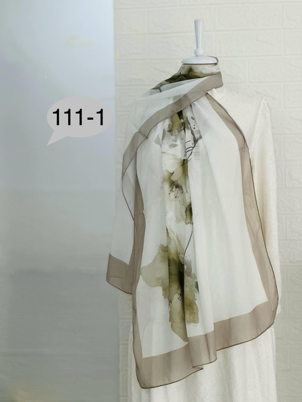 111-1 Desenli Şifon Şal