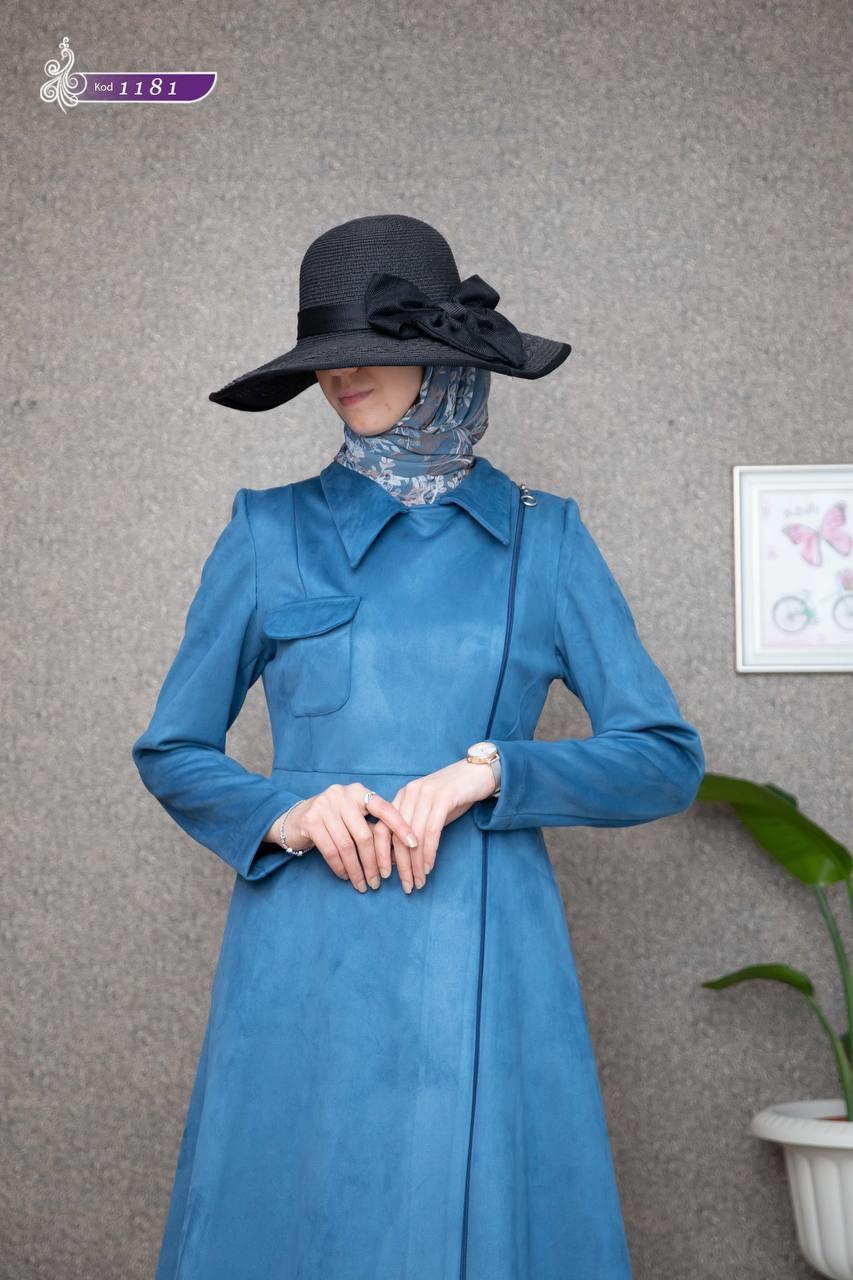 1181 Süet Kap - İndigo