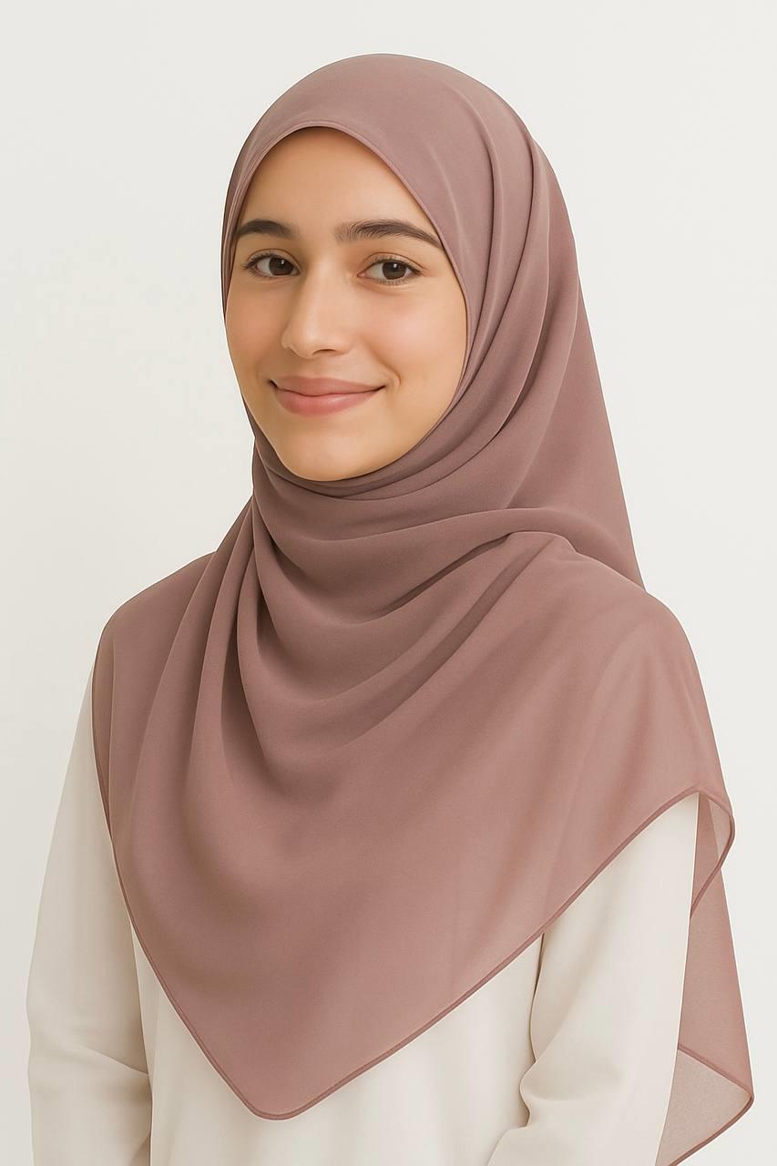 5000-21 Şifon Eşarp 125*125 cm