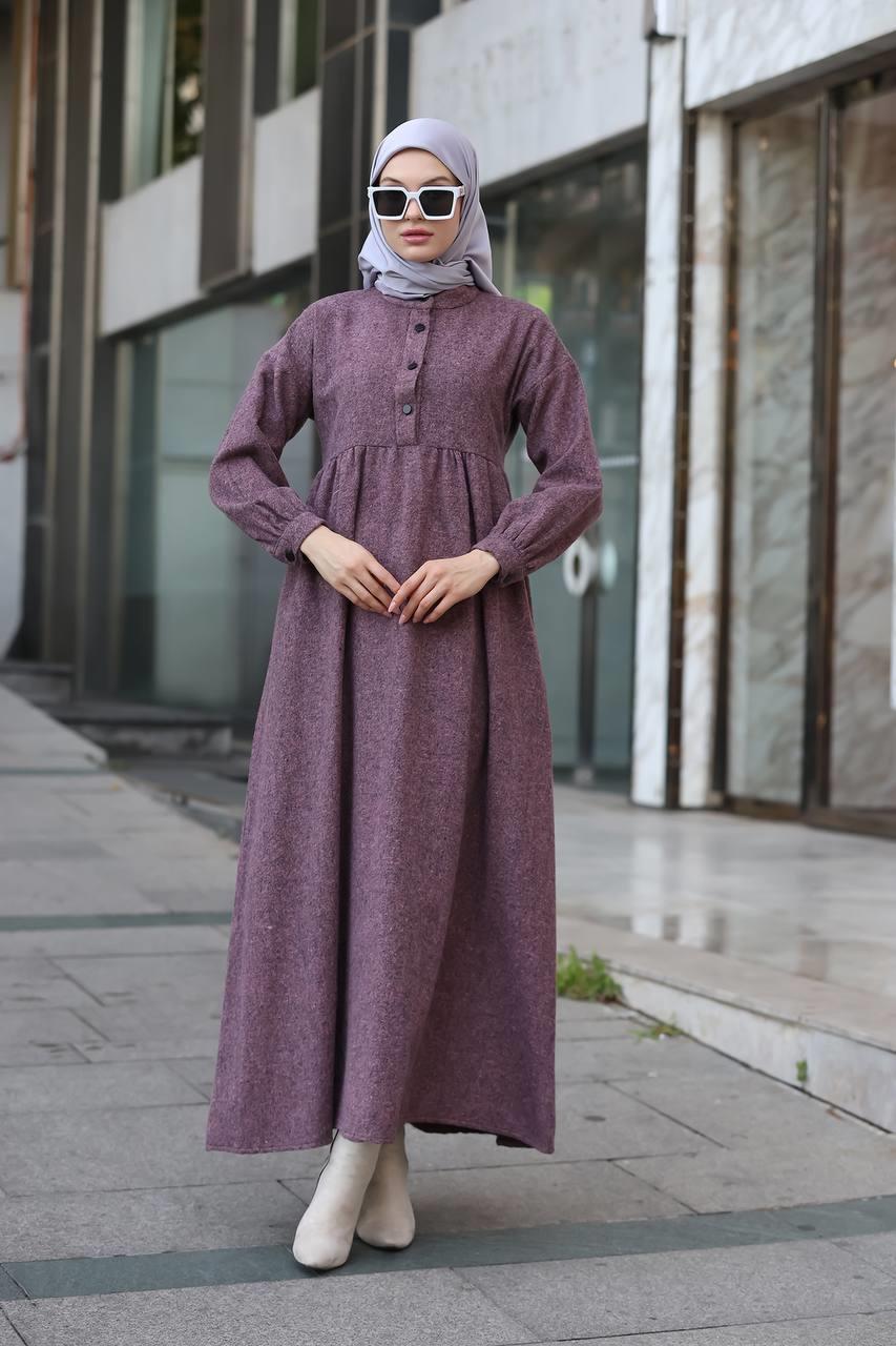 6006 Oduncu Elbise - Bordo 