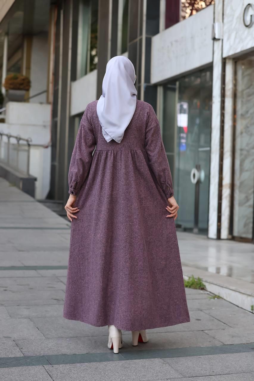 6006 Oduncu Elbise - Bordo 