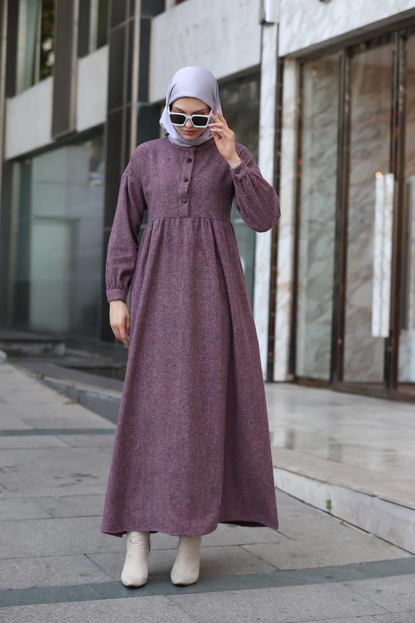 6006 Oduncu Elbise - Bordo 