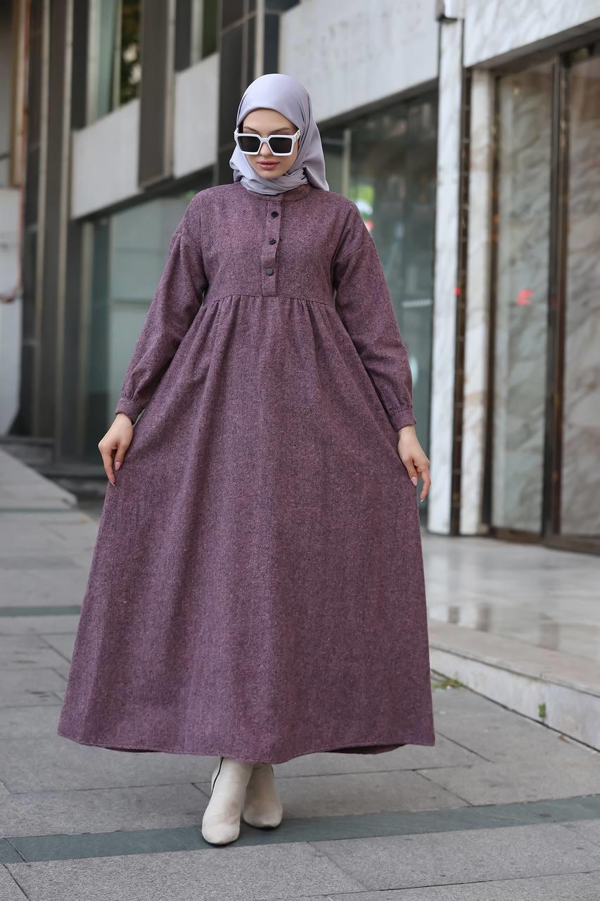 6006 Oduncu Elbise - Bordo 