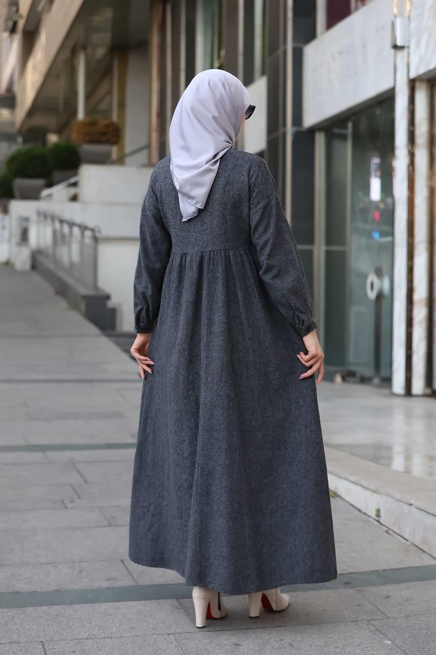 6006 Oduncu Elbise - Gri 