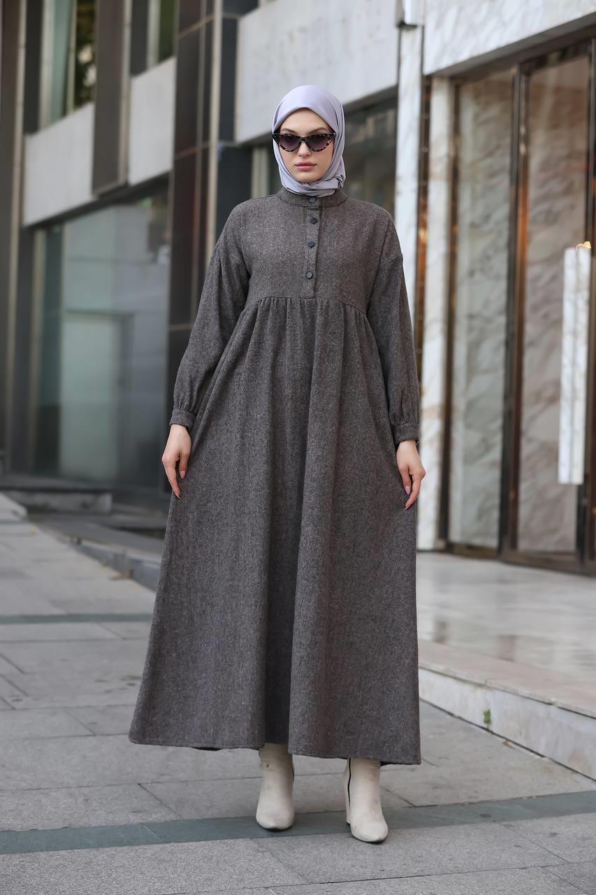 6006 Oduncu Elbise - Kahve