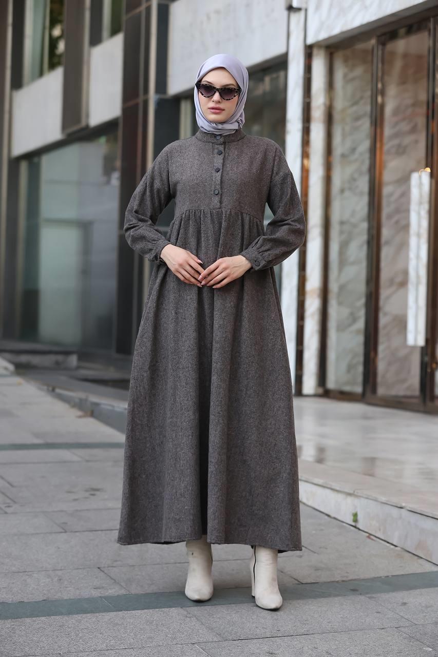 6006 Oduncu Elbise - Kahve